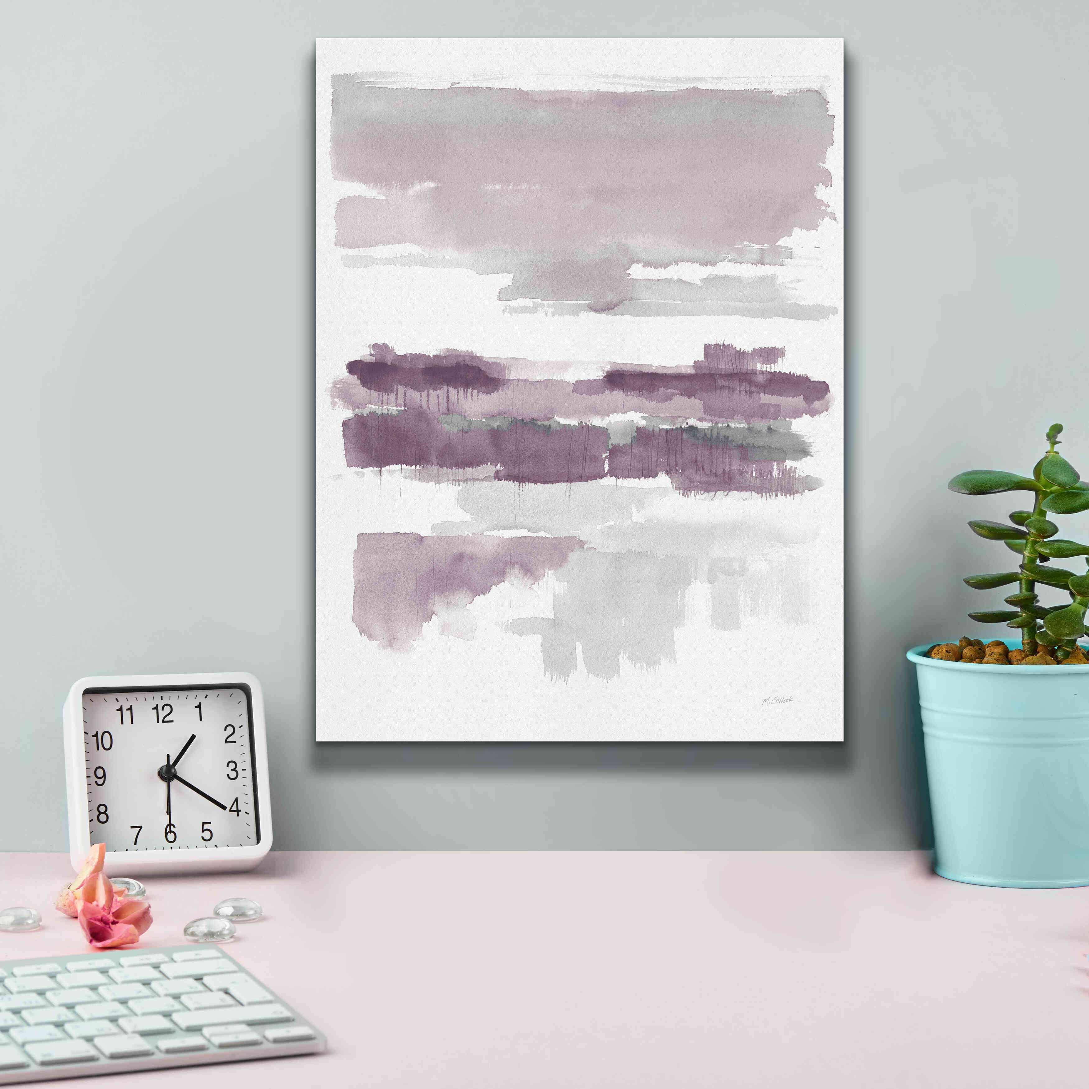 'Amethyst Wetlands Crop' by Mike Schick, Giclee Canvas Wall Art,12x16