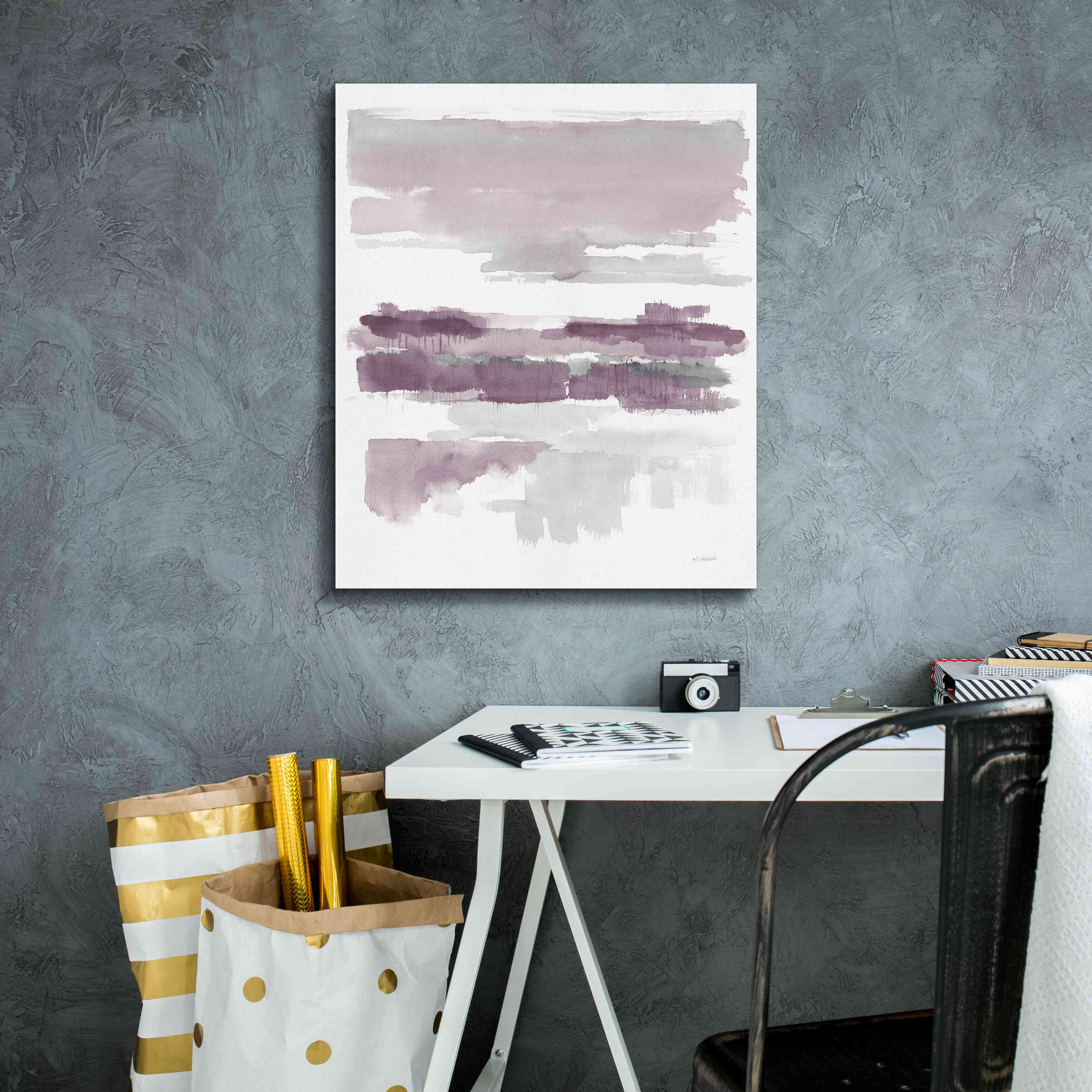 'Amethyst Wetlands Crop' by Mike Schick, Giclee Canvas Wall Art,20x24