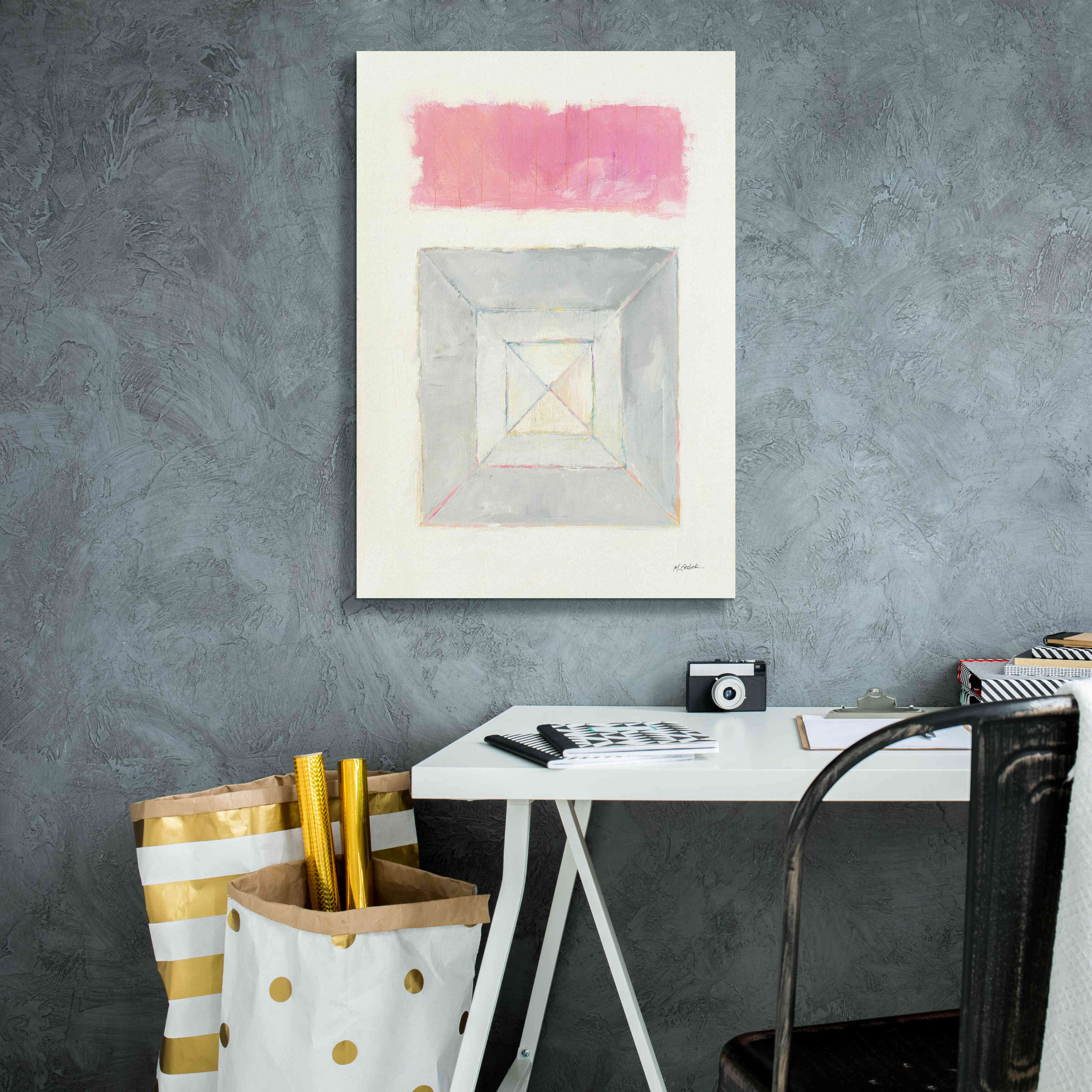 'Intersection' by Mike Schick, Giclee Canvas Wall Art,18x26