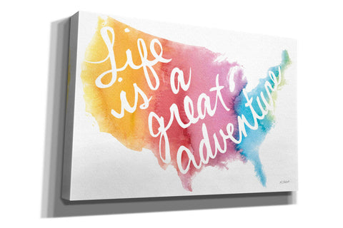 Image of 'Watercolor Usa' by Mike Schick, Giclee Canvas Wall Art