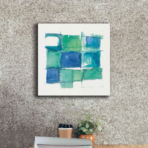 Image of '131 West 3rd Street Square II On White' by Mike Schick, Giclee Canvas Wall Art,18x18