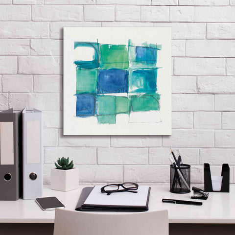 Image of '131 West 3rd Street Square II On White' by Mike Schick, Giclee Canvas Wall Art,18x18