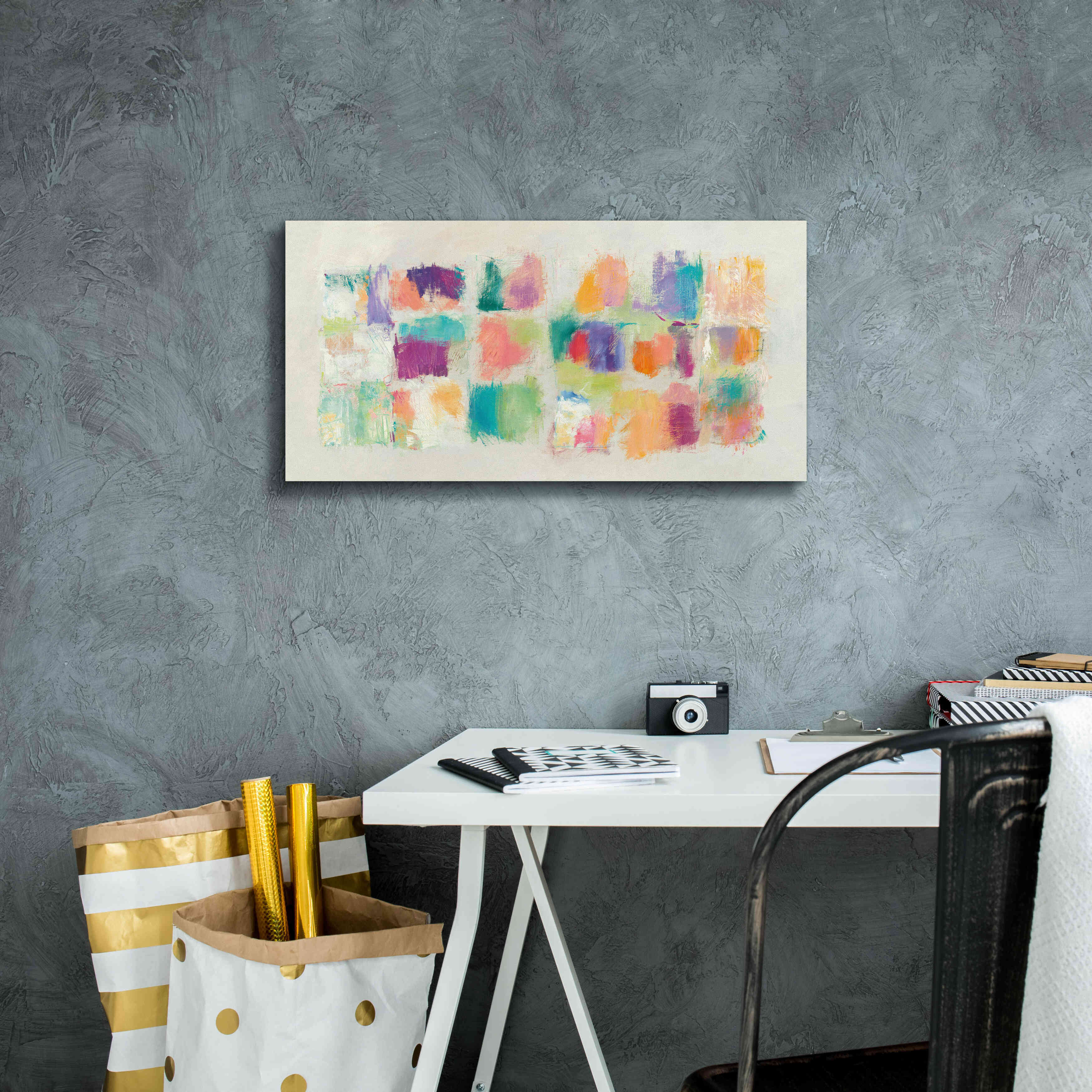 'Popsicles Horizontal' by Mike Schick, Giclee Canvas Wall Art,24x12