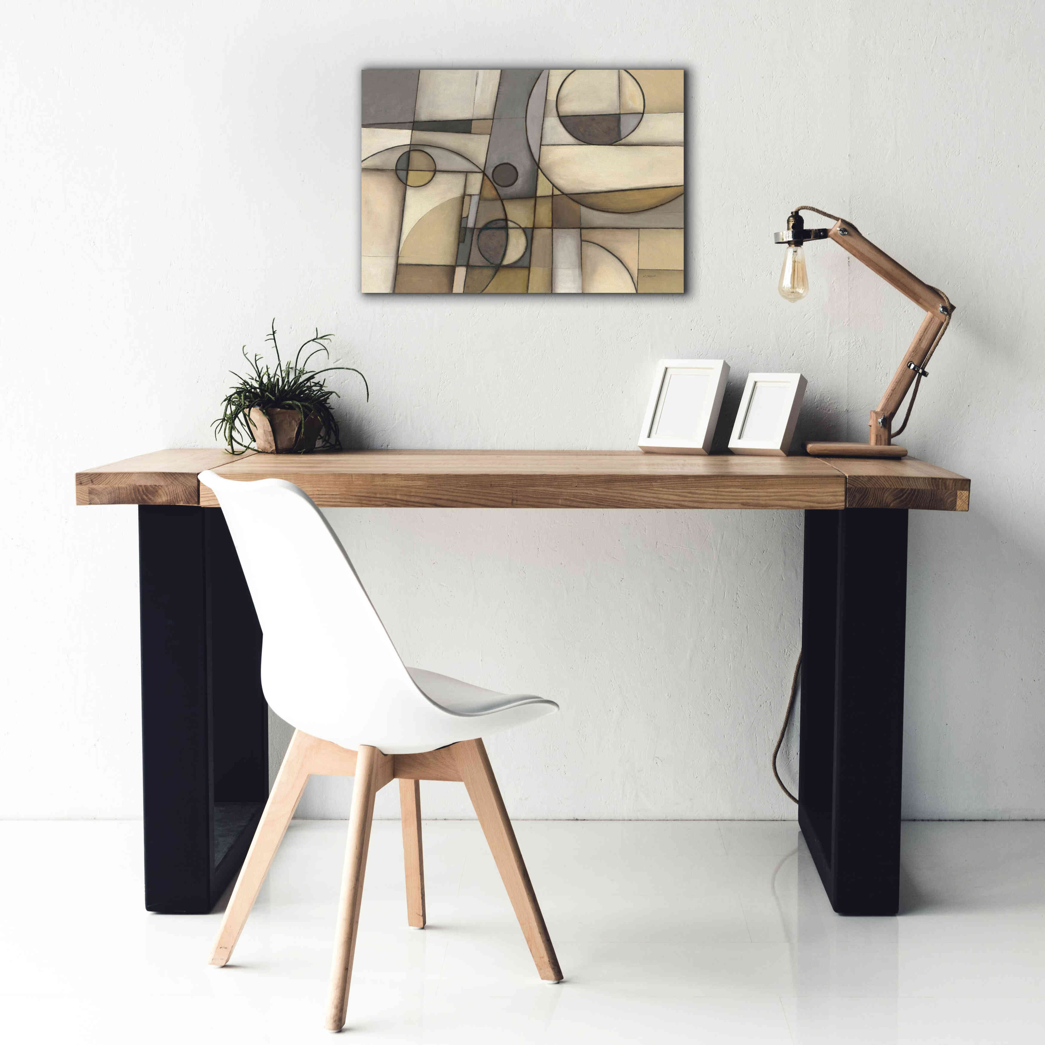 'Mythology Neutral' by Mike Schick, Giclee Canvas Wall Art,26x18