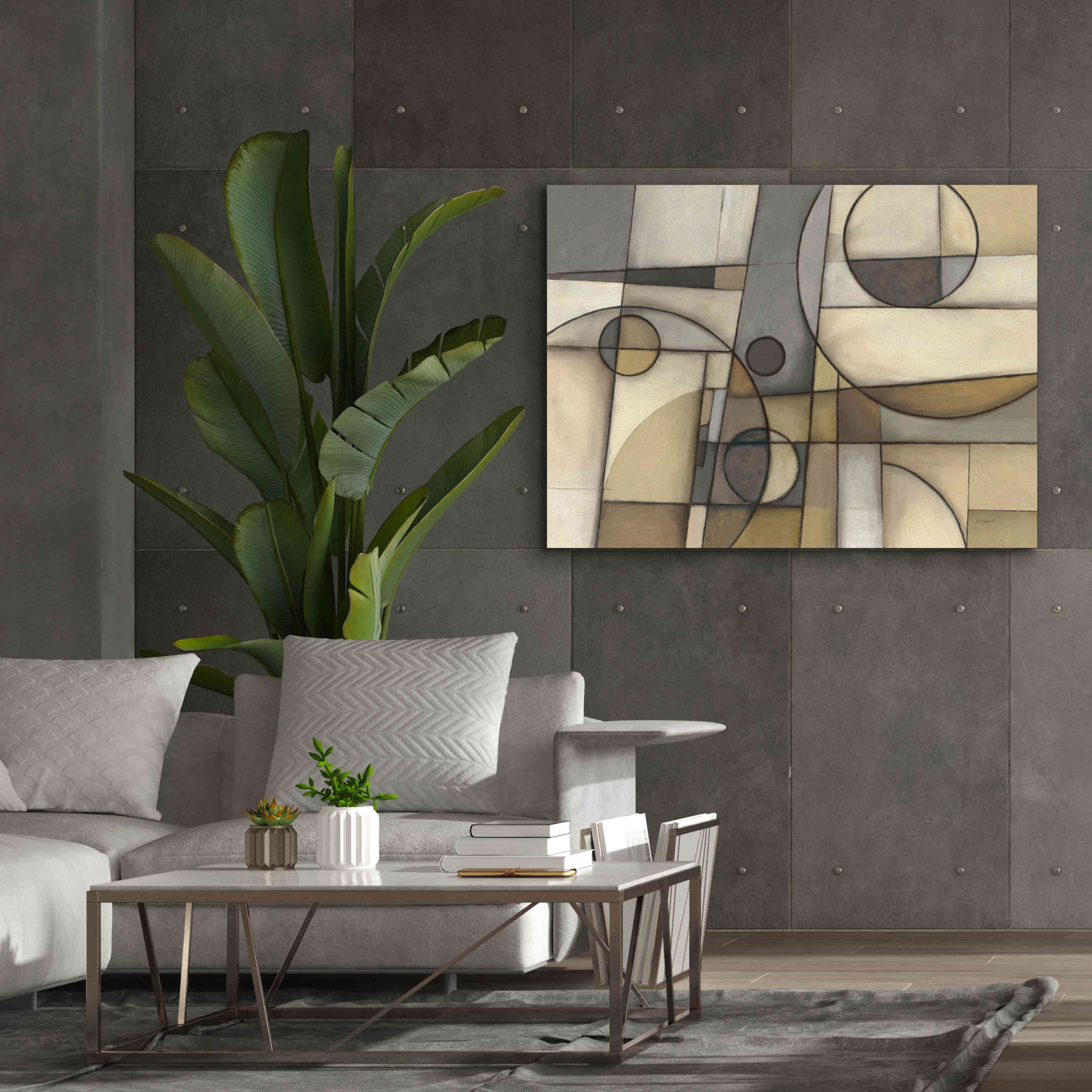 'Mythology Neutral' by Mike Schick, Giclee Canvas Wall Art,54x40