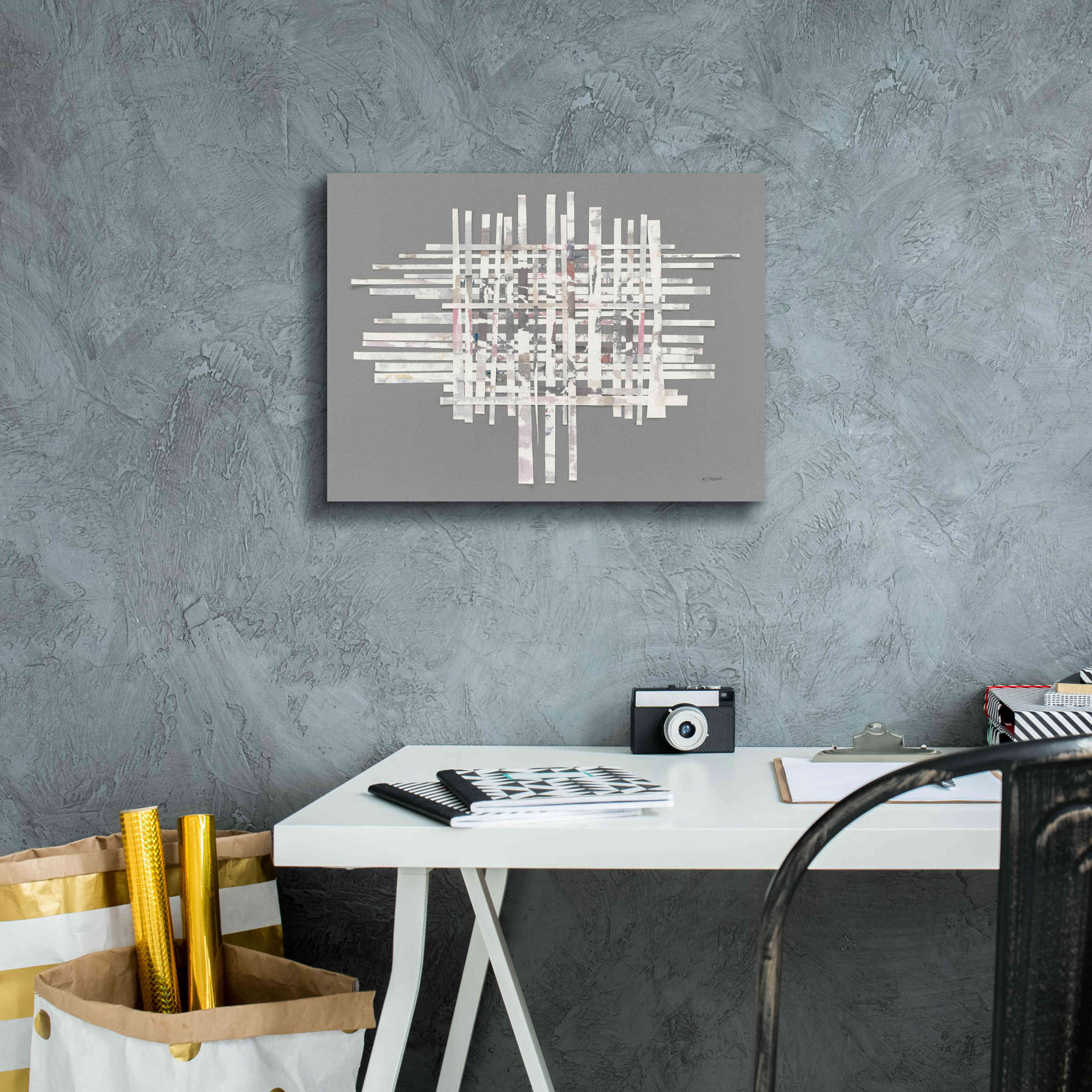 'The Color Of Moonlight On Gray' by Mike Schick, Giclee Canvas Wall Art,16x12