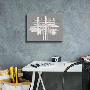 'The Color Of Moonlight On Gray' by Mike Schick, Giclee Canvas Wall Art,16x12