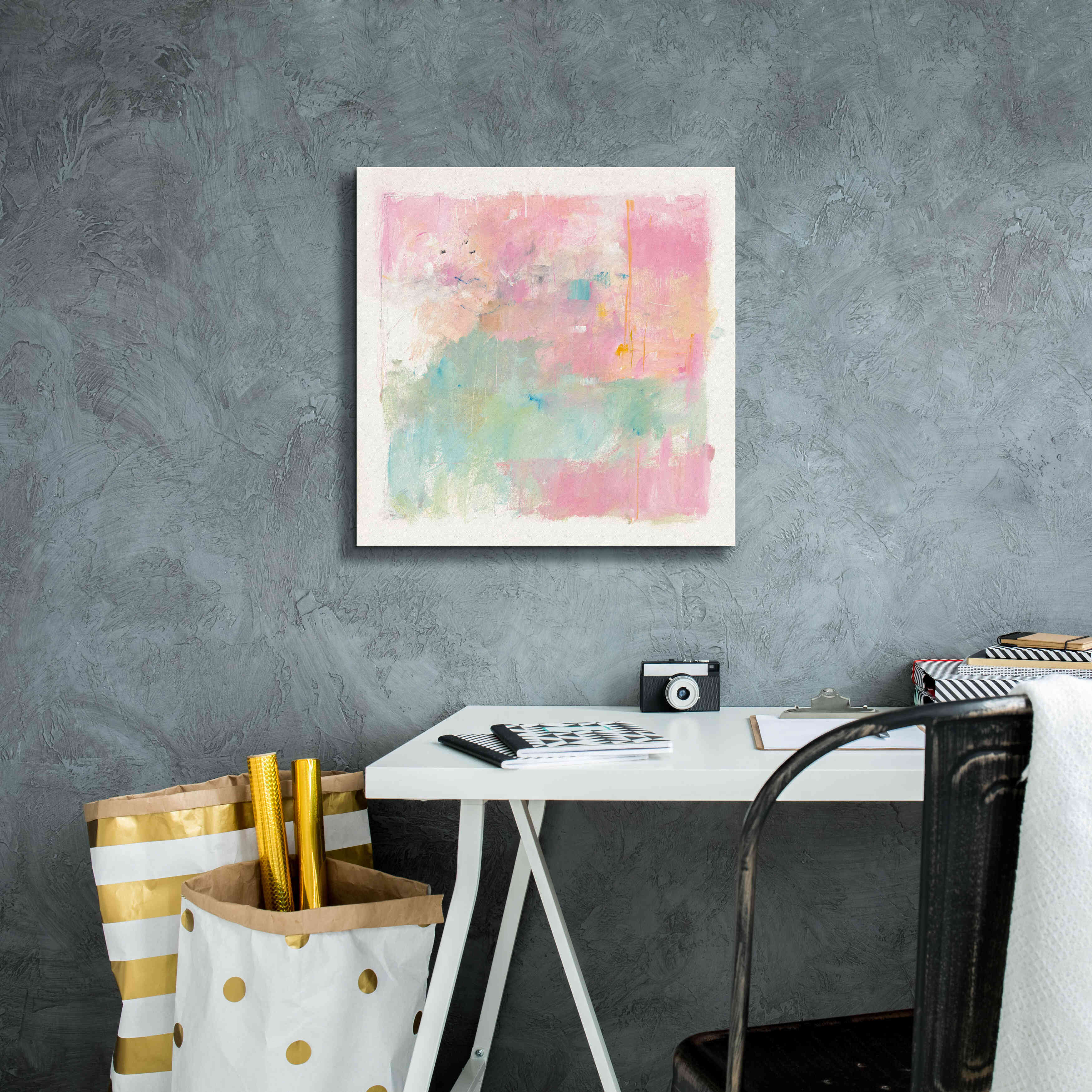 'At Loose Ends' by Mike Schick, Giclee Canvas Wall Art,18x18