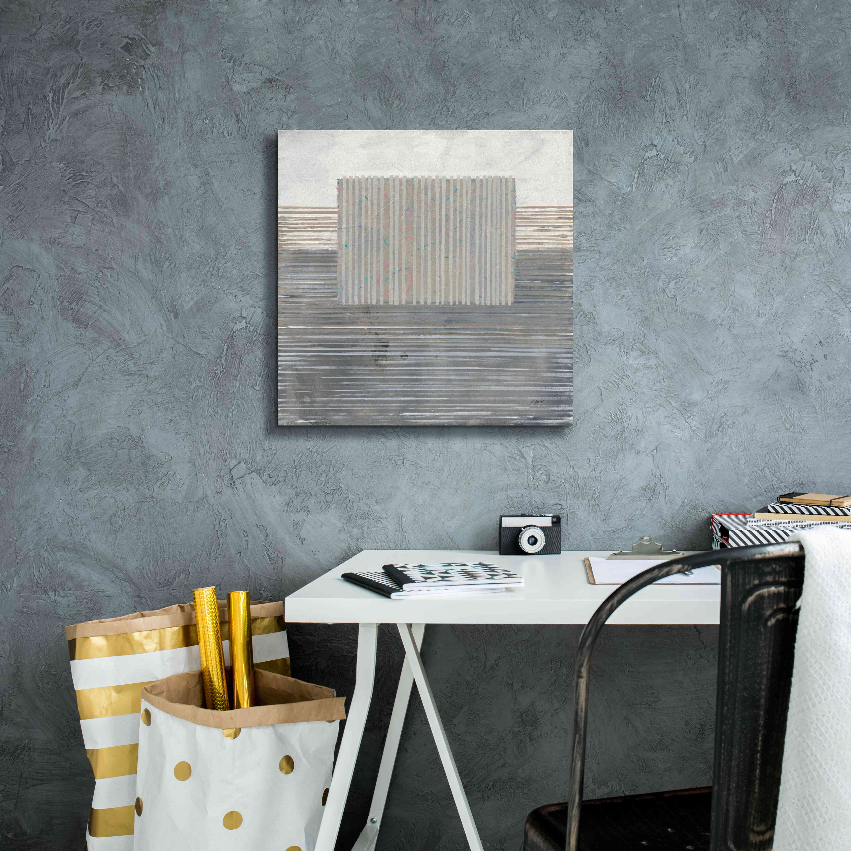 'Layers Of Reality' by Mike Schick, Giclee Canvas Wall Art,18x18
