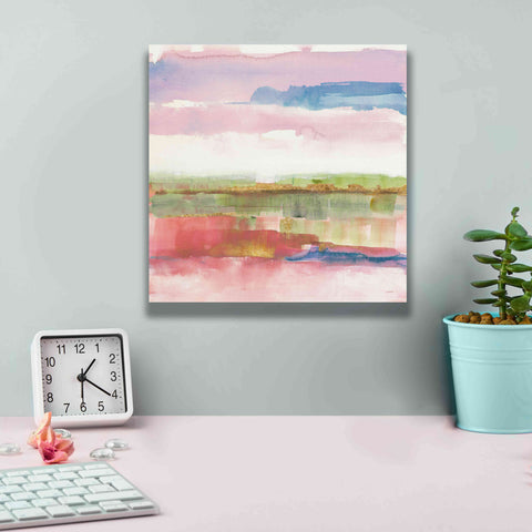 Image of 'Influence Of Line And Color Gold Bright' by Mike Schick, Giclee Canvas Wall Art,12x12