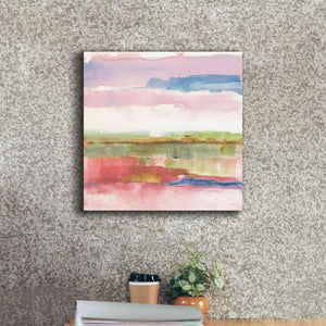 'Influence Of Line And Color Gold Bright' by Mike Schick, Giclee Canvas Wall Art,18x18