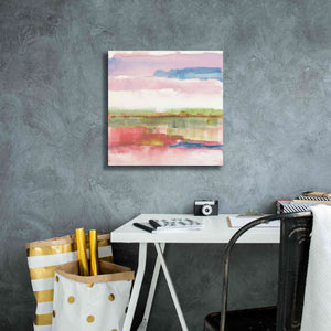 'Influence Of Line And Color Gold Bright' by Mike Schick, Giclee Canvas Wall Art,18x18
