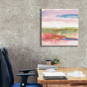 'Influence Of Line And Color Gold Bright' by Mike Schick, Giclee Canvas Wall Art,26x26