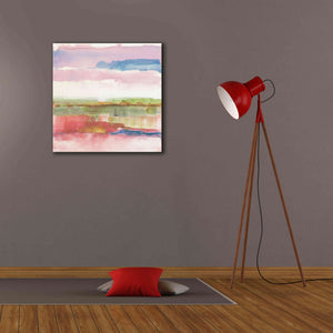 'Influence Of Line And Color Gold Bright' by Mike Schick, Giclee Canvas Wall Art,26x26