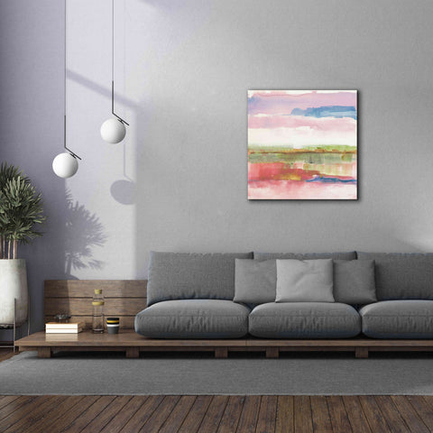 Image of 'Influence Of Line And Color Gold Bright' by Mike Schick, Giclee Canvas Wall Art,37x37