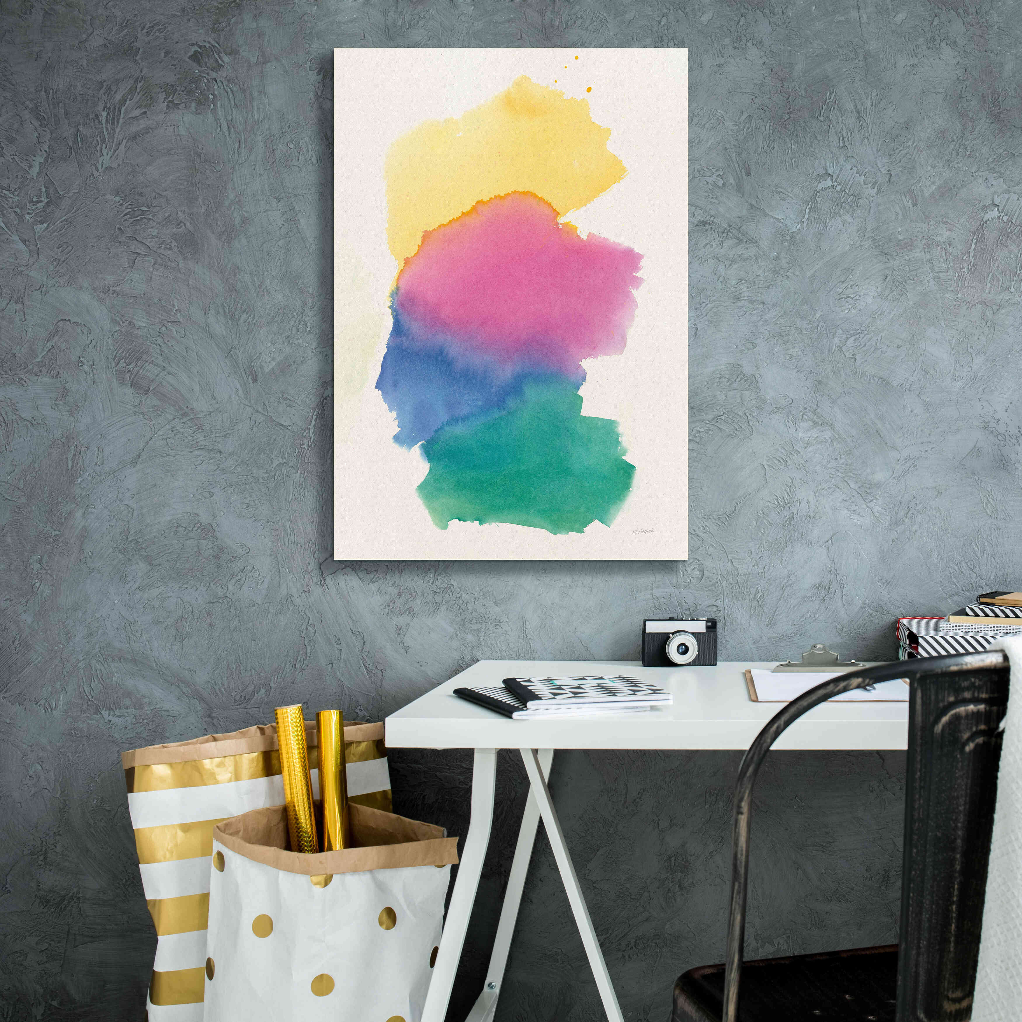 'Colorburst II' by Mike Schick, Giclee Canvas Wall Art,18x26