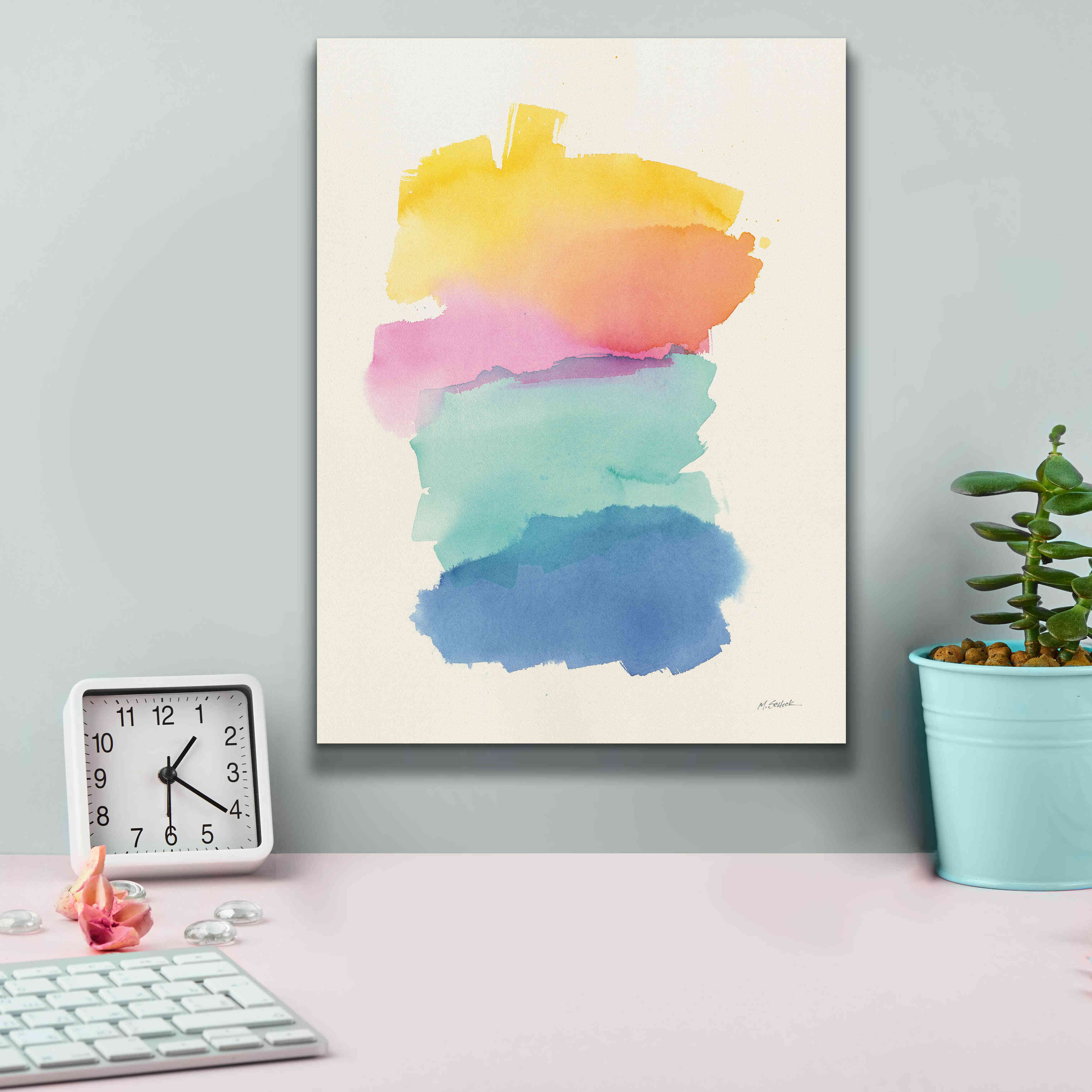 'Colorburst I' by Mike Schick, Giclee Canvas Wall Art,12x16
