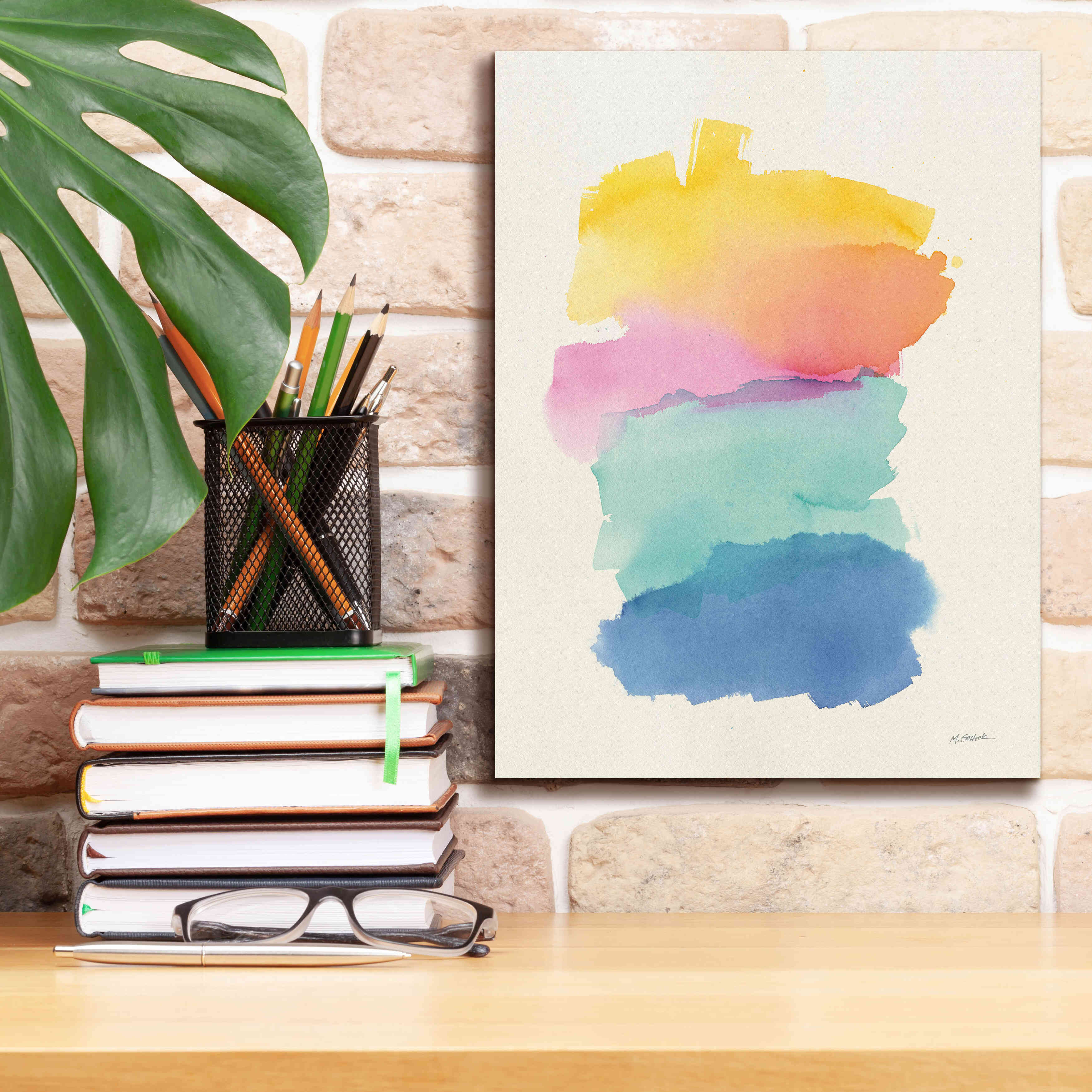 'Colorburst I' by Mike Schick, Giclee Canvas Wall Art,12x16