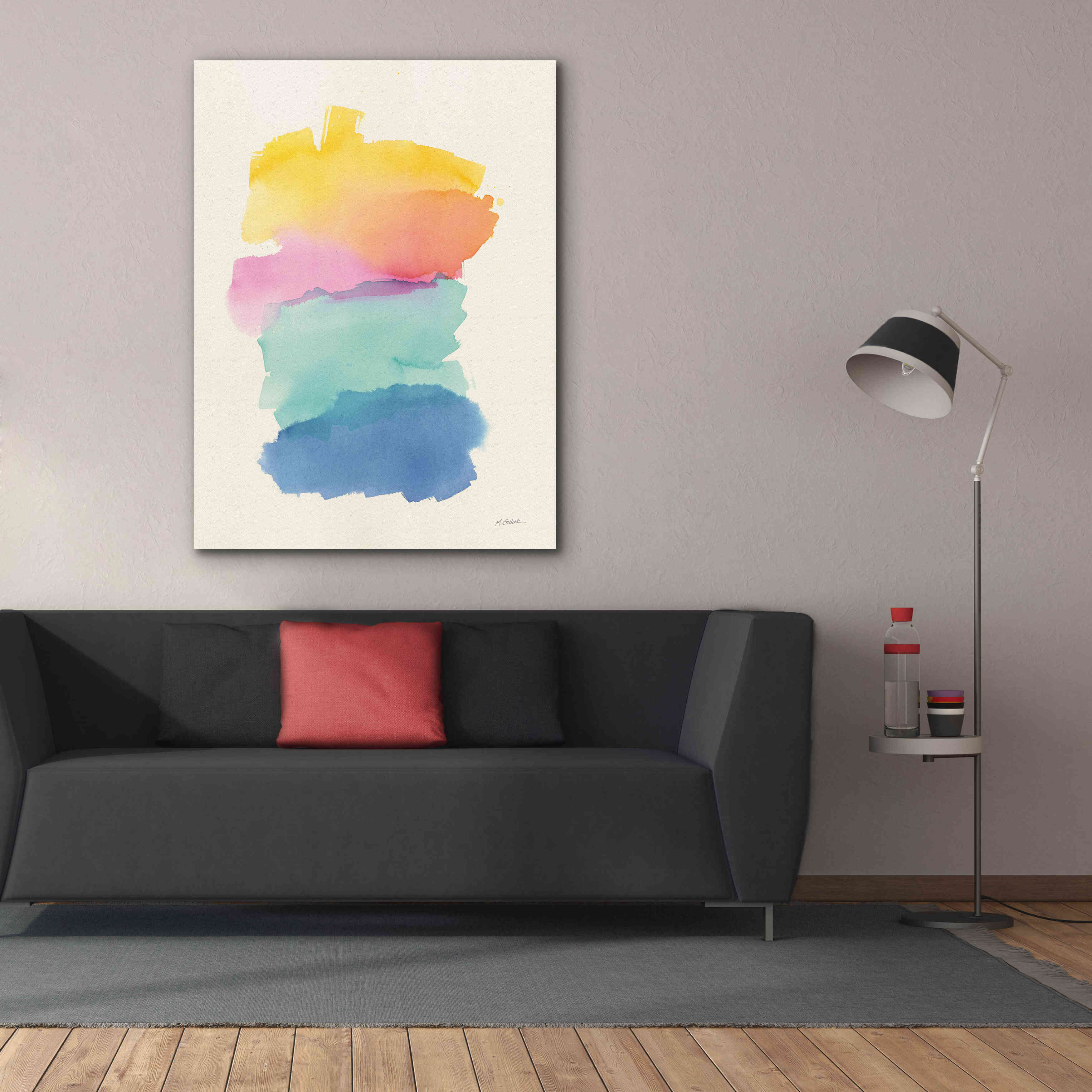 'Colorburst I' by Mike Schick, Giclee Canvas Wall Art,40x54