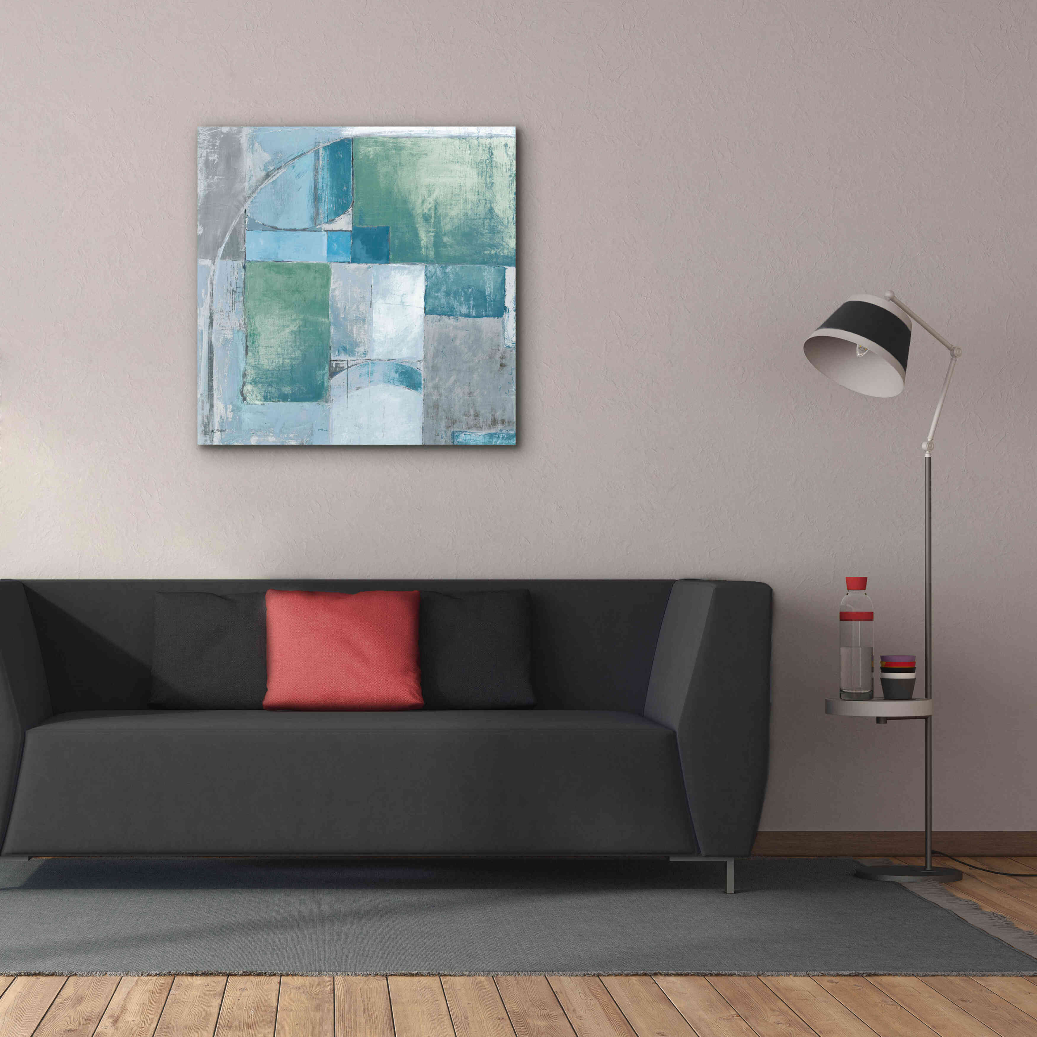'Trans Blues Before Sunrise' by Mike Schick, Giclee Canvas Wall Art,37x37