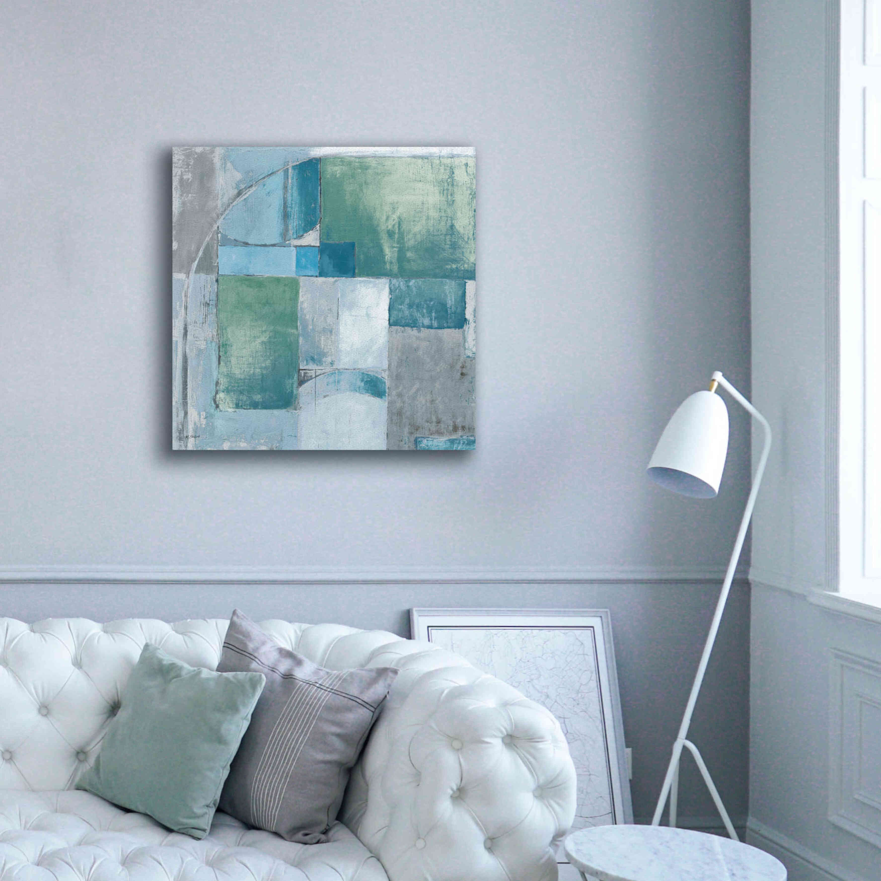 'Trans Blues Before Sunrise' by Mike Schick, Giclee Canvas Wall Art,37x37