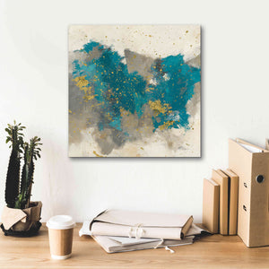 'Gray Matter Cream II' by Mike Schick, Giclee Canvas Wall Art,18x18