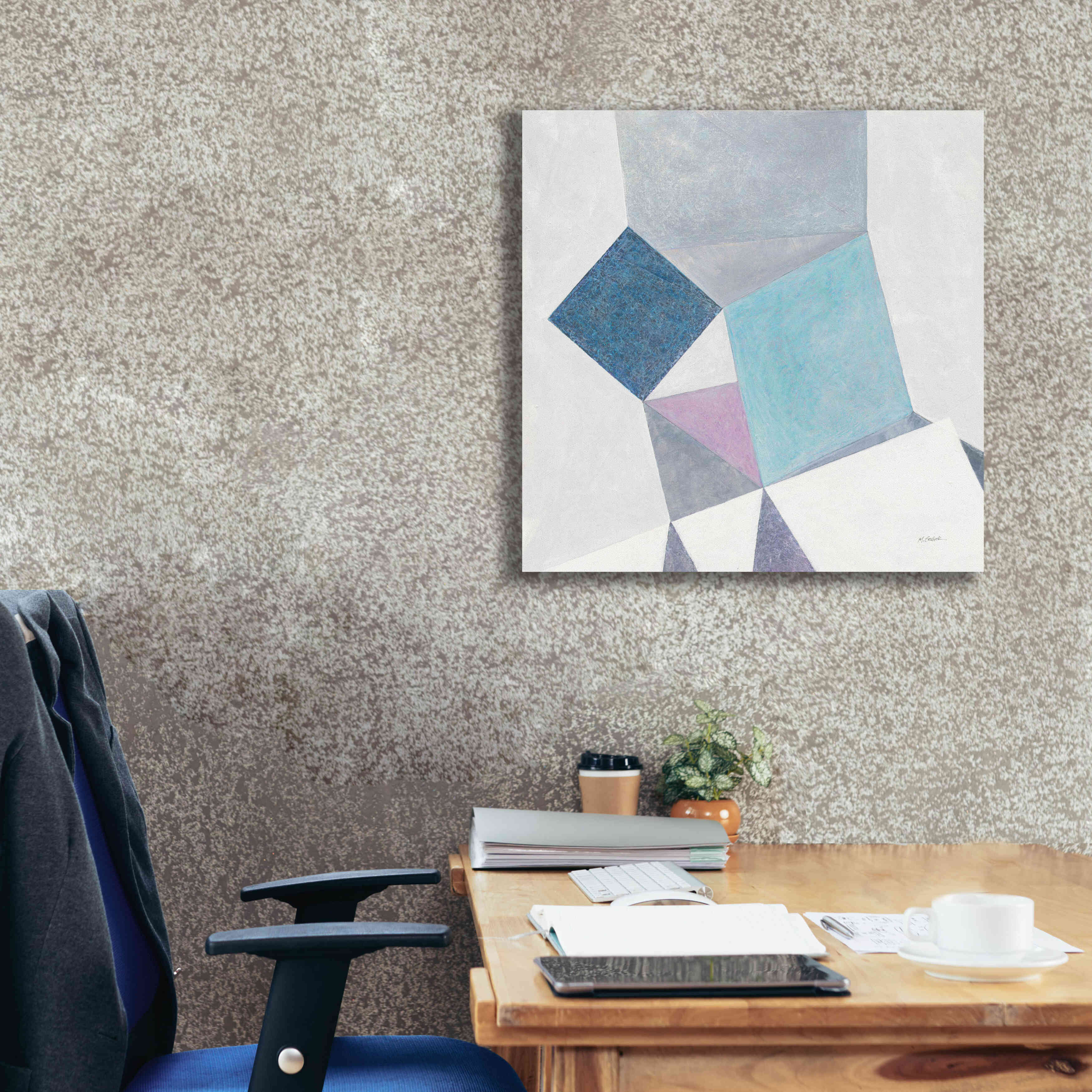 'Paper Cut' by Mike Schick, Giclee Canvas Wall Art,26x26