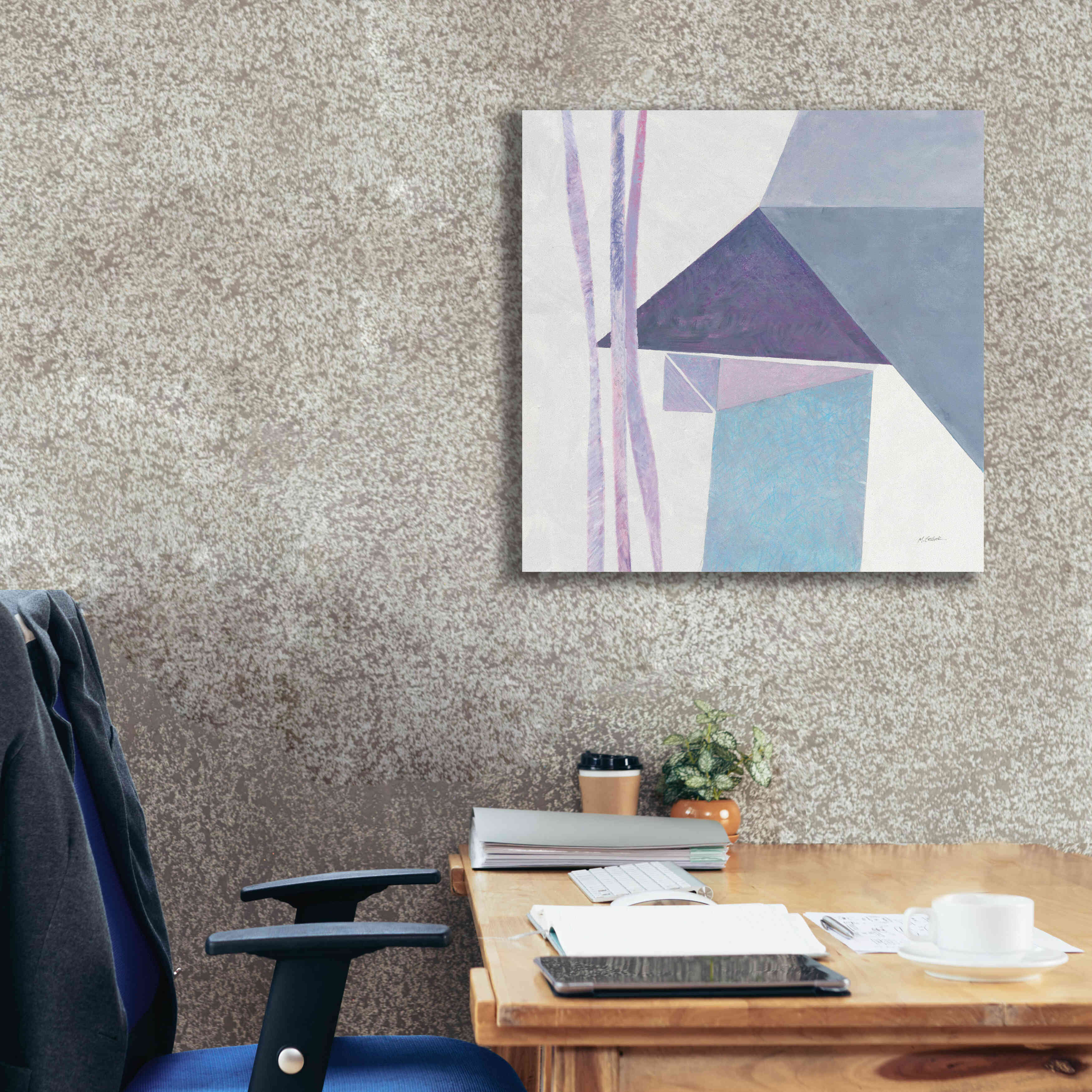 'Paper Work III' by Mike Schick, Giclee Canvas Wall Art,26x26