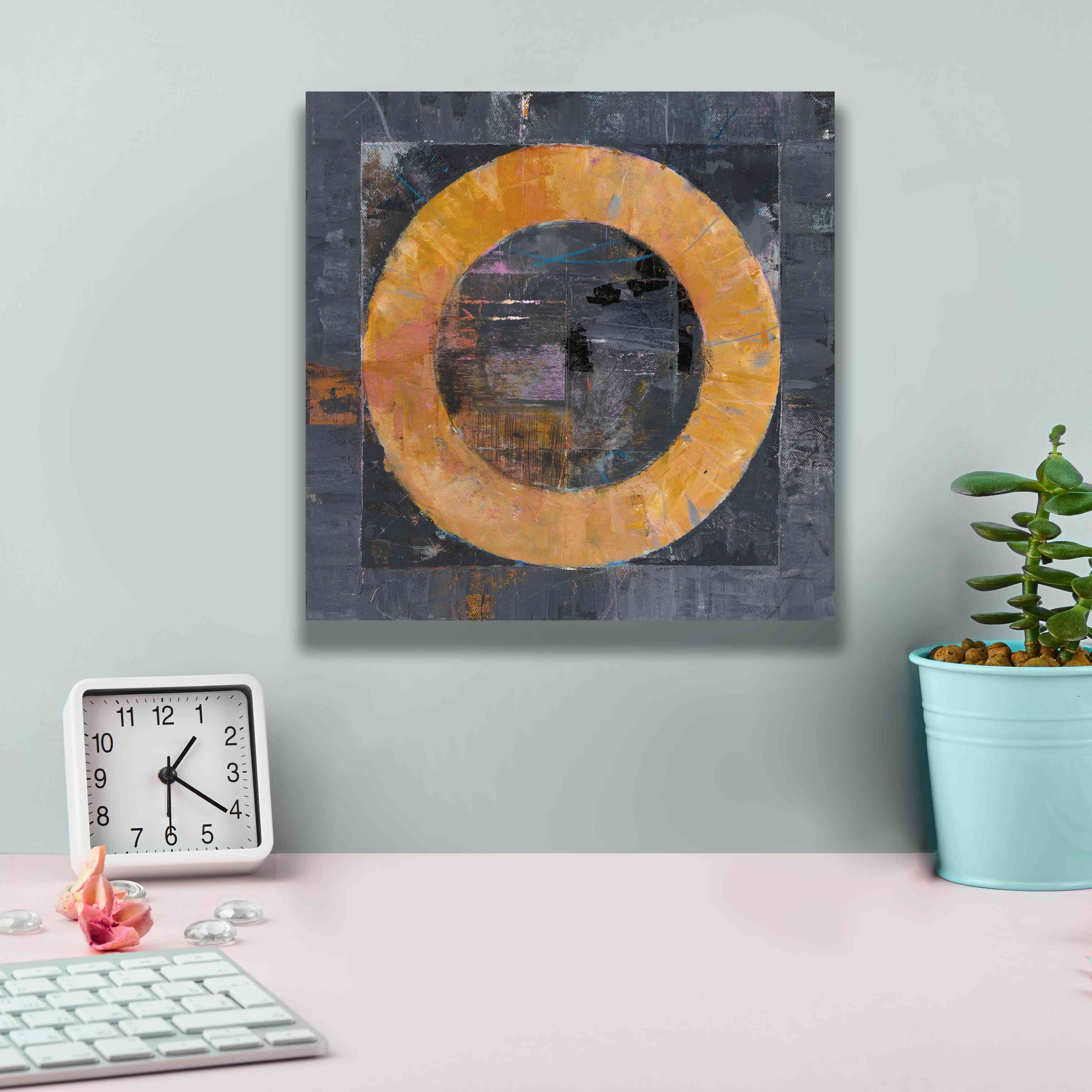 'Roundabout' by Mike Schick, Giclee Canvas Wall Art,12x12