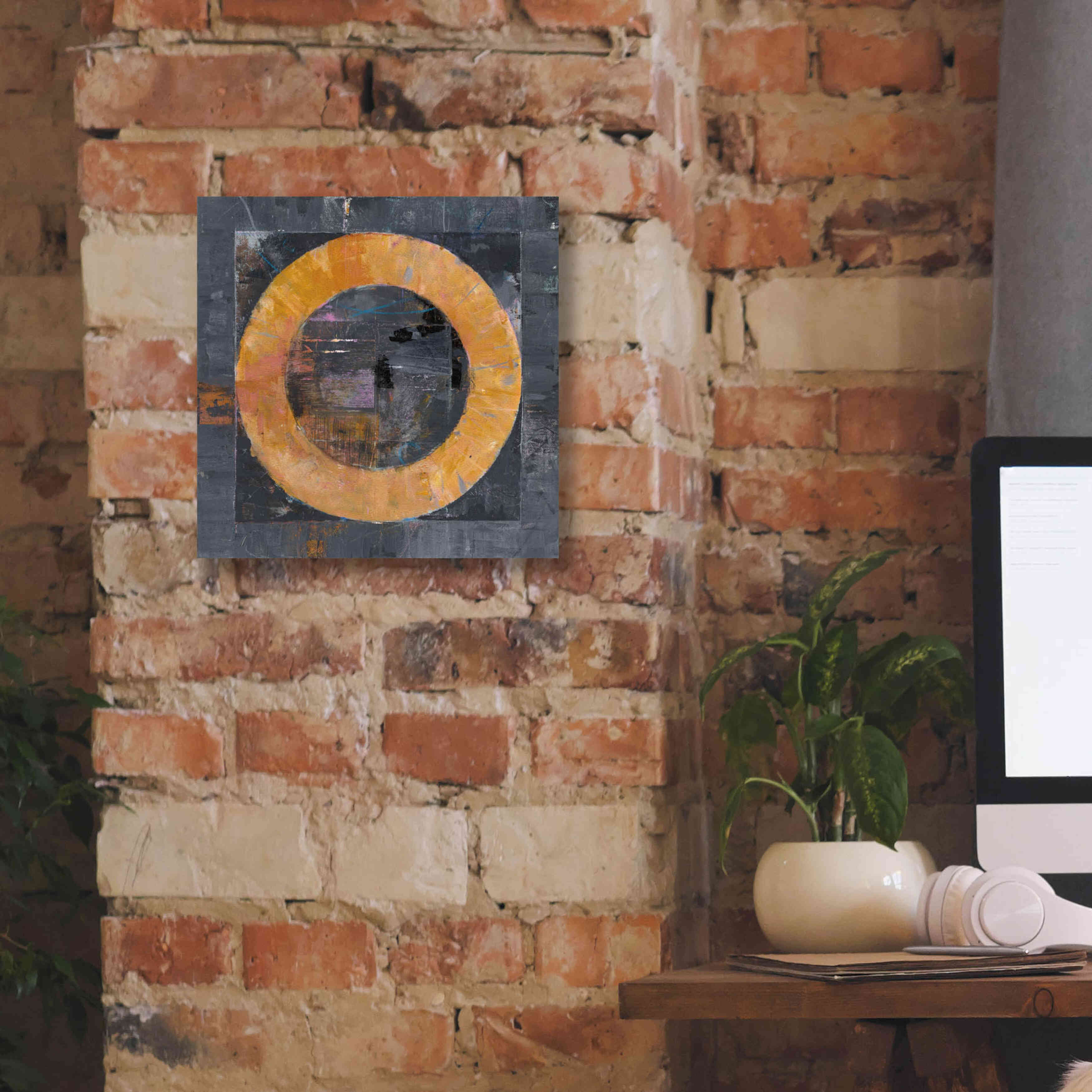 'Roundabout' by Mike Schick, Giclee Canvas Wall Art,12x12