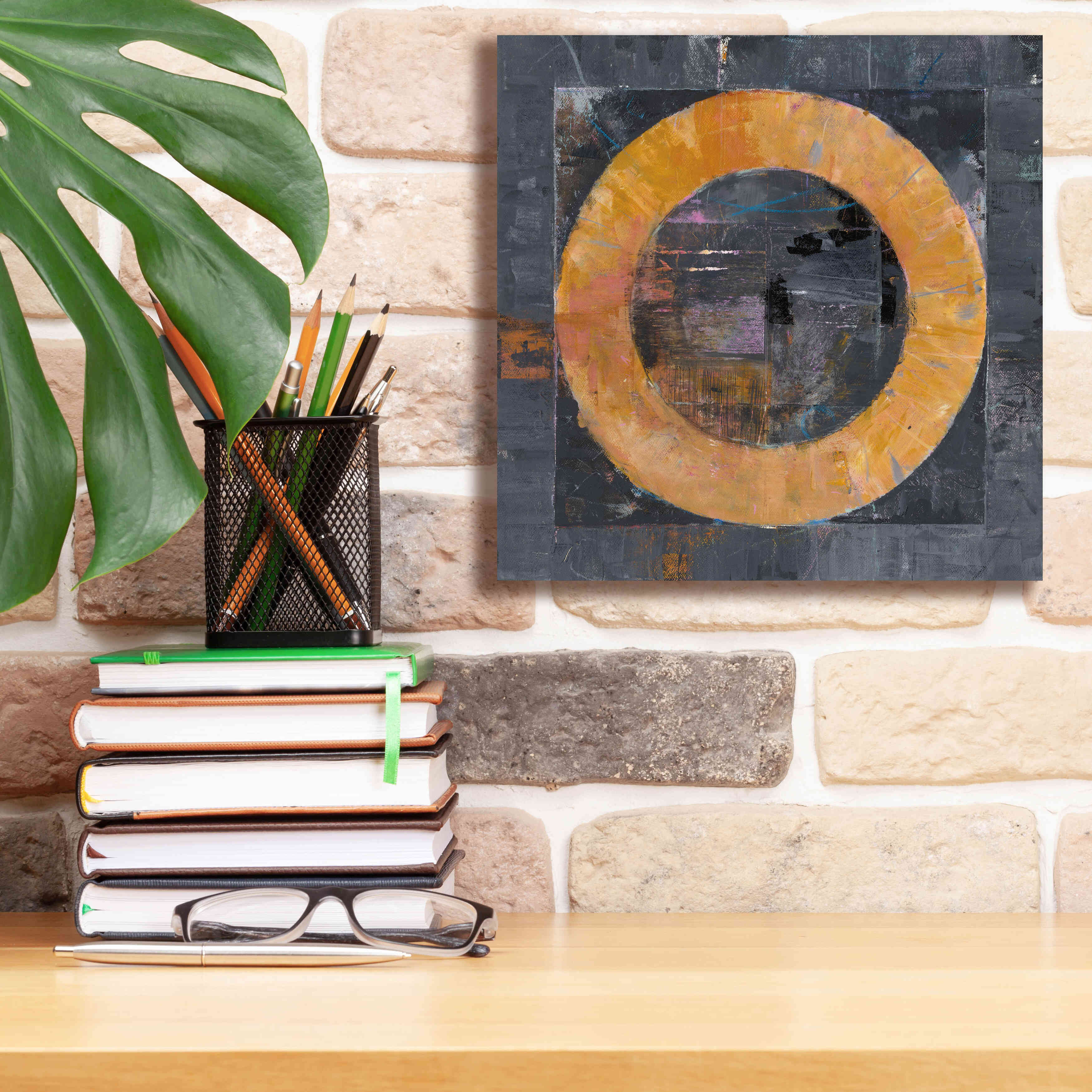 'Roundabout' by Mike Schick, Giclee Canvas Wall Art,12x12