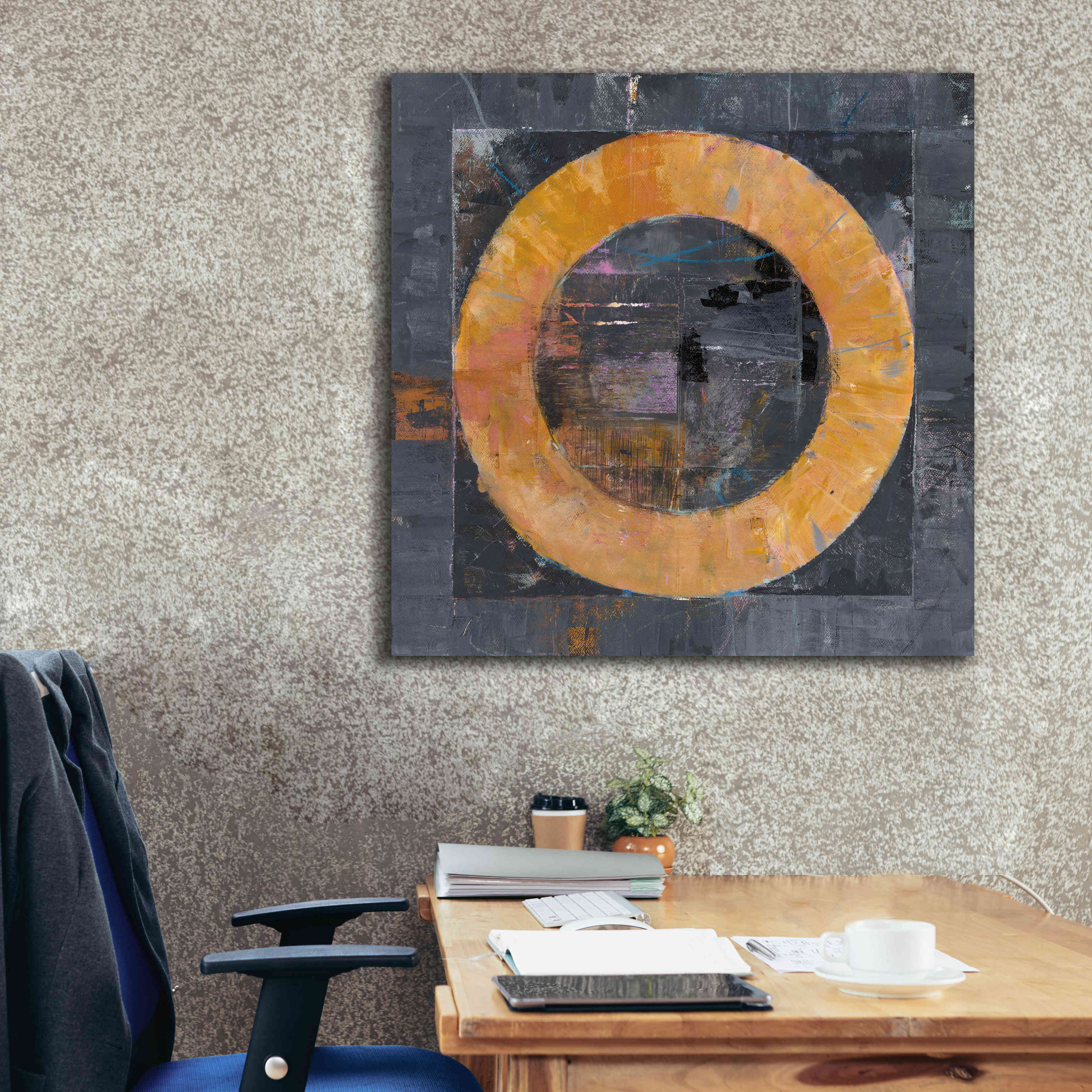 'Roundabout' by Mike Schick, Giclee Canvas Wall Art,37x37