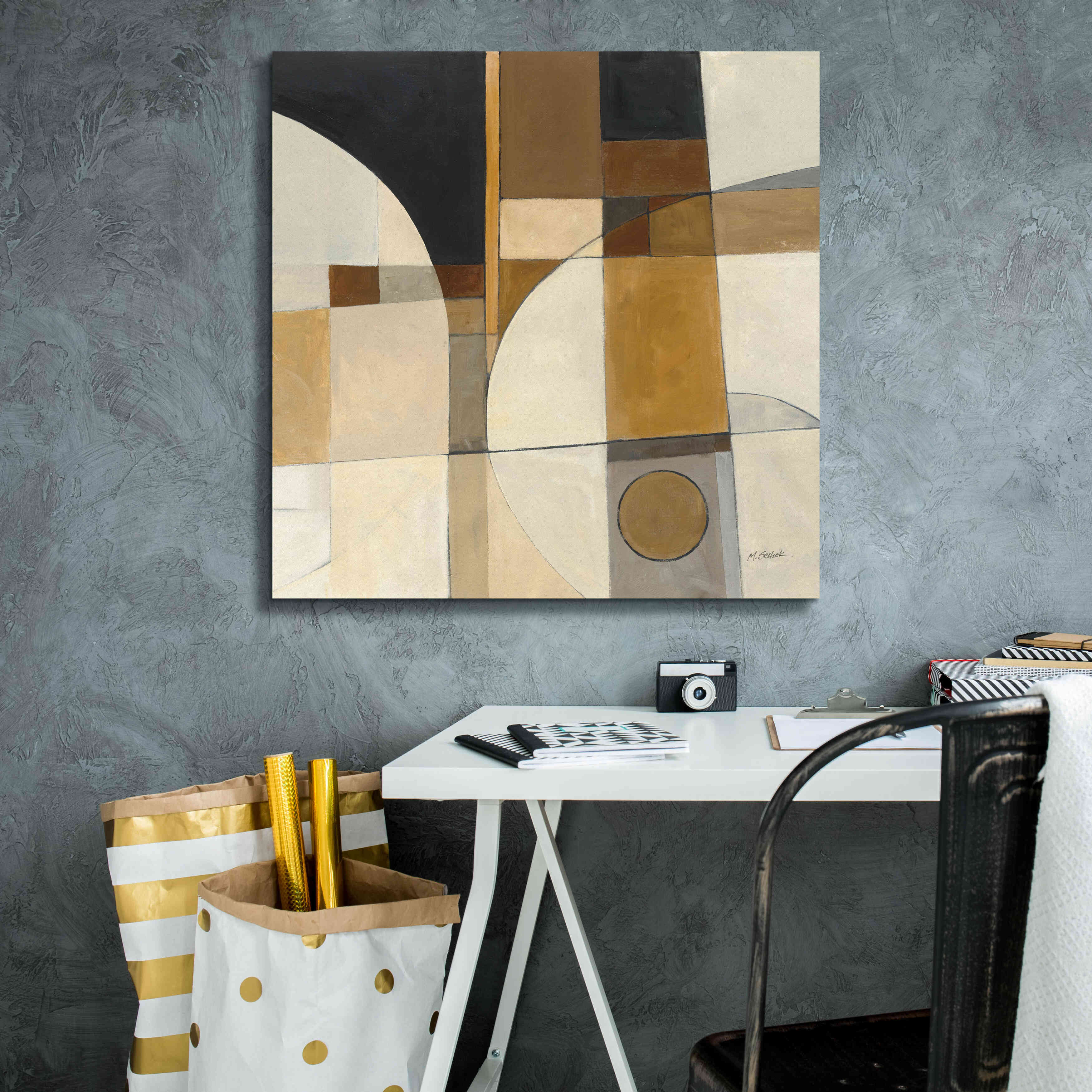 'Champagne III Crop' by Mike Schick, Giclee Canvas Wall Art,26x26