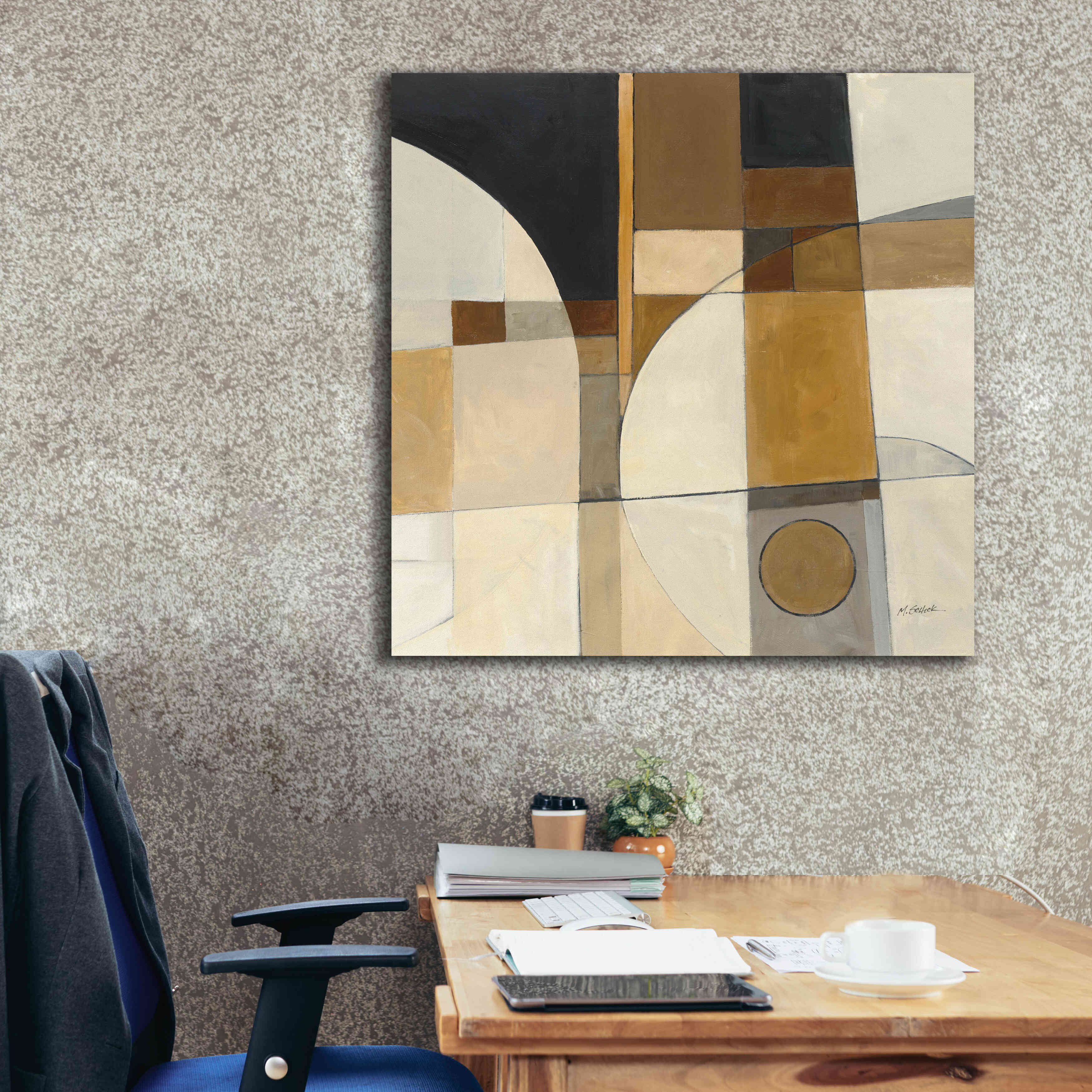 'Champagne III Crop' by Mike Schick, Giclee Canvas Wall Art,37x37