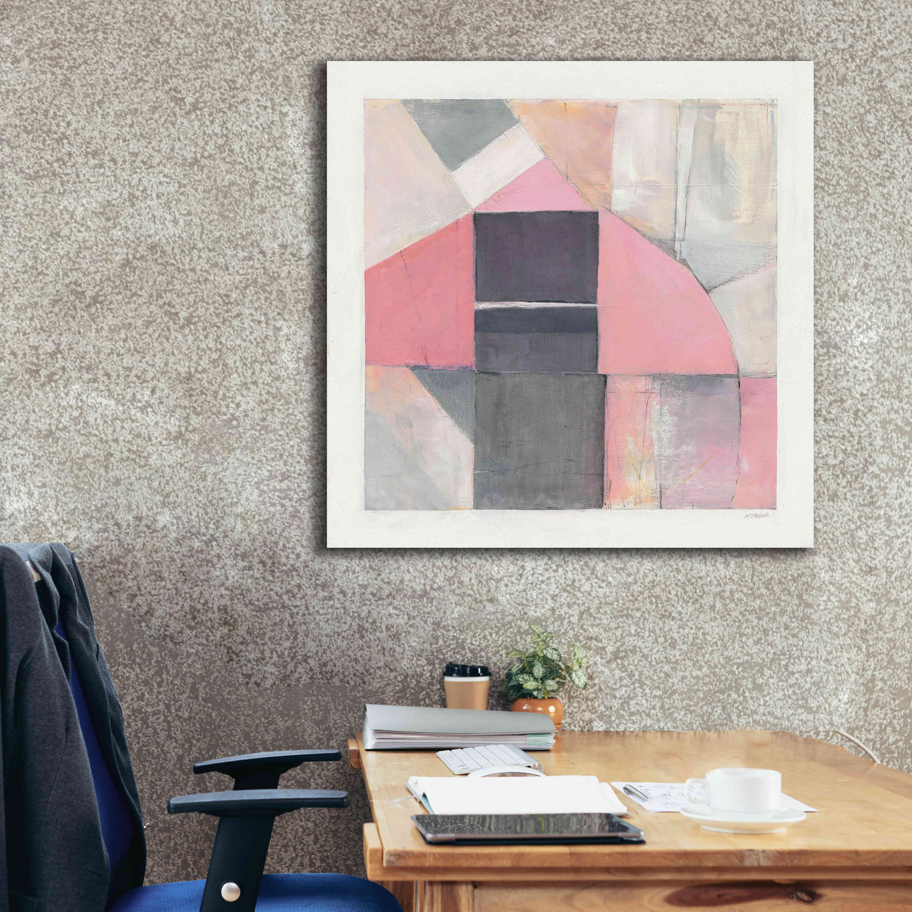 'Blushing Bride' by Mike Schick, Giclee Canvas Wall Art,37x37