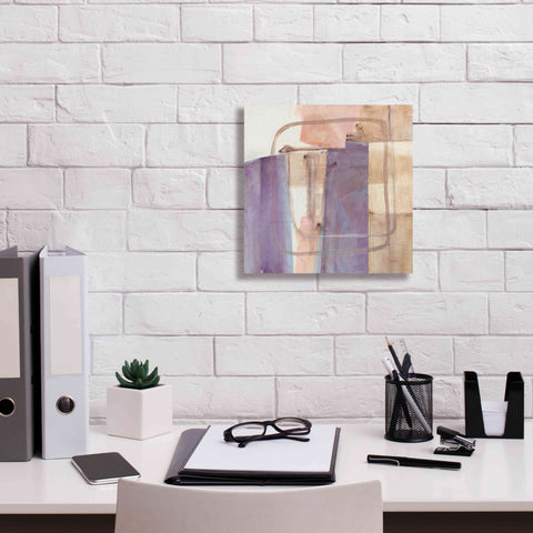 Image of 'Passage I Blush Purple' by Mike Schick, Giclee Canvas Wall Art,12x12