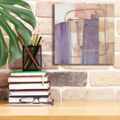 Image of 'Passage I Blush Purple' by Mike Schick, Giclee Canvas Wall Art,12x12