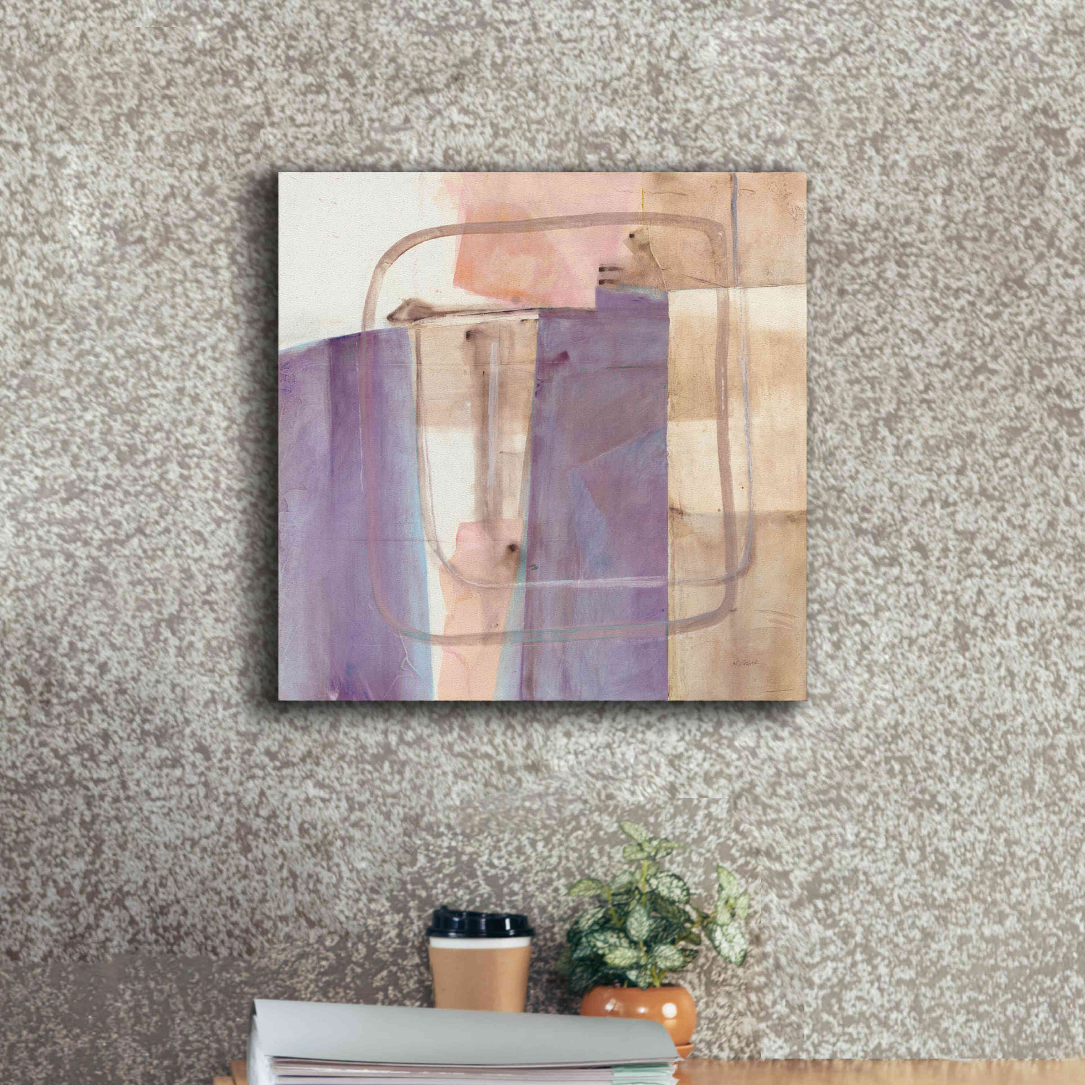 'Passage I Blush Purple' by Mike Schick, Giclee Canvas Wall Art,18x18