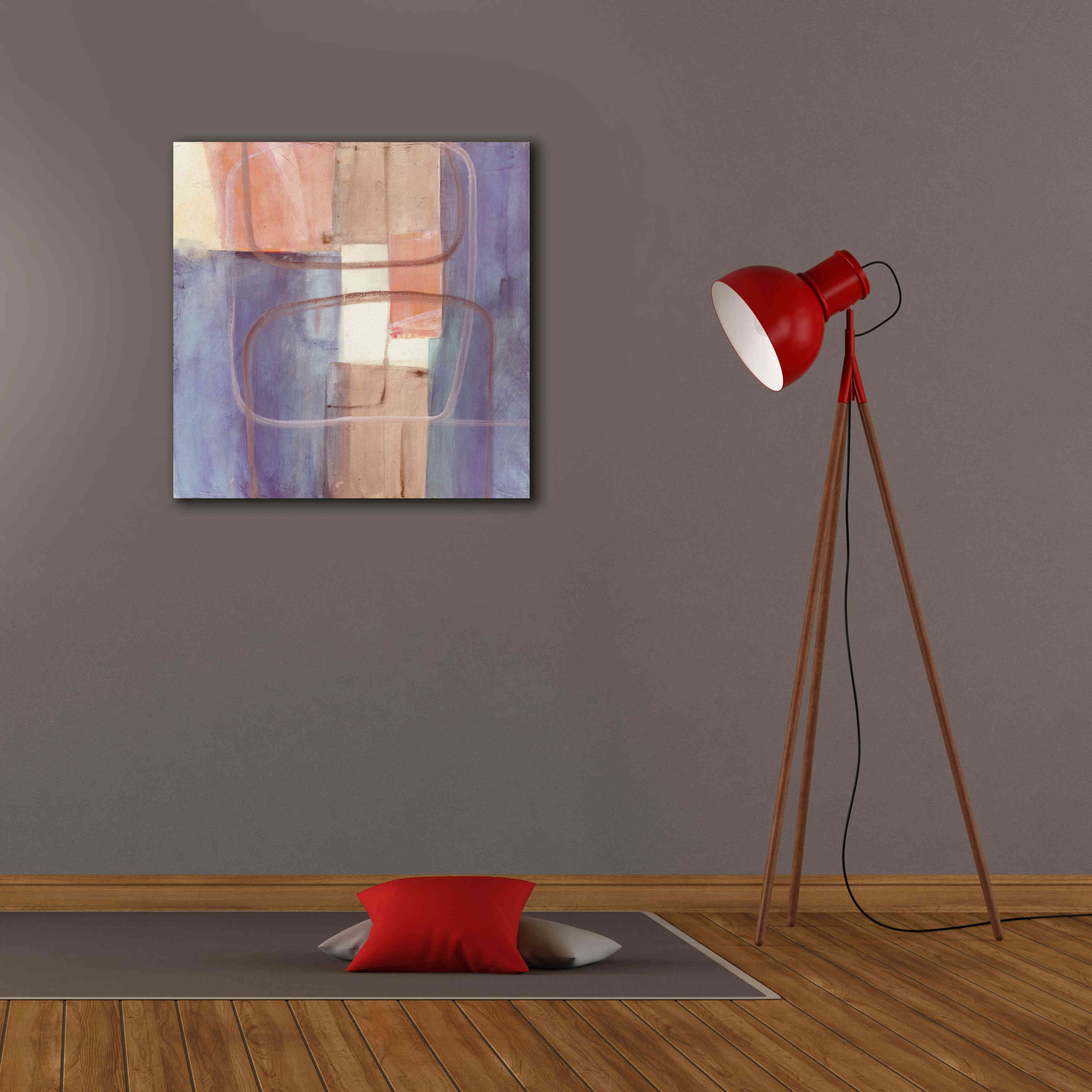 'Passage II Blush Purple' by Mike Schick, Giclee Canvas Wall Art,26x26