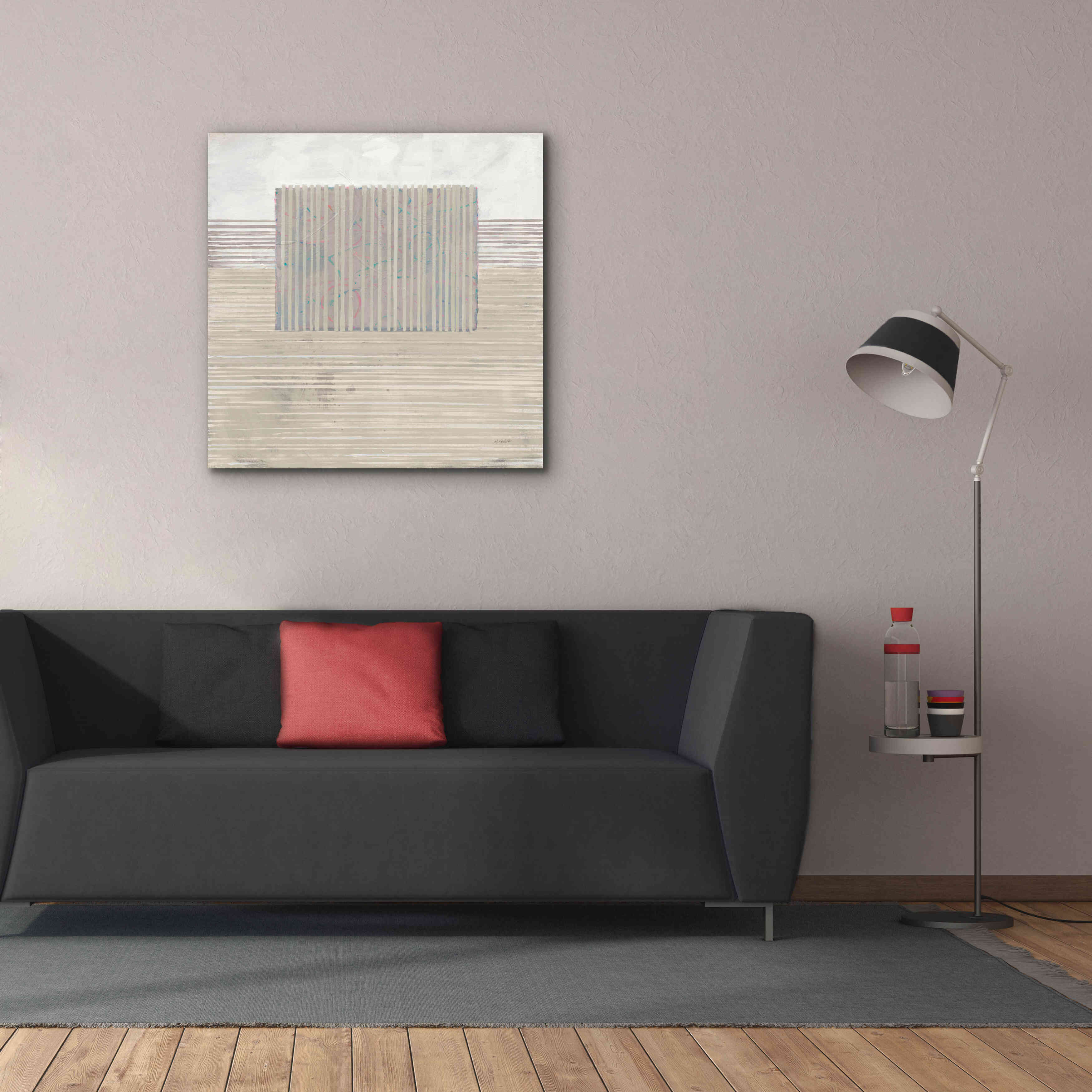 'Layer Of Reality Neutral' by Mike Schick, Giclee Canvas Wall Art,37x37
