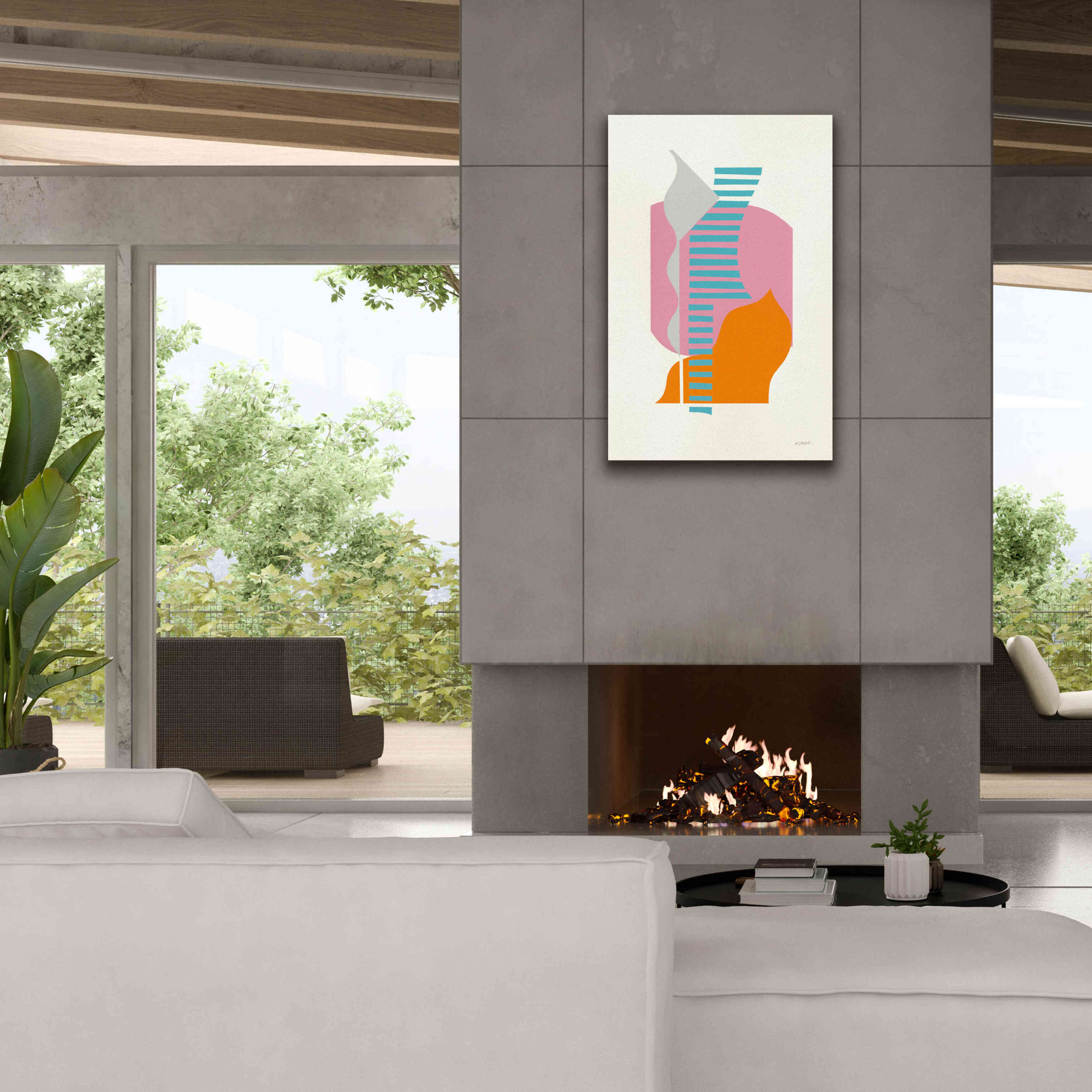 'Boardwalk' by Mike Schick, Giclee Canvas Wall Art,26x40