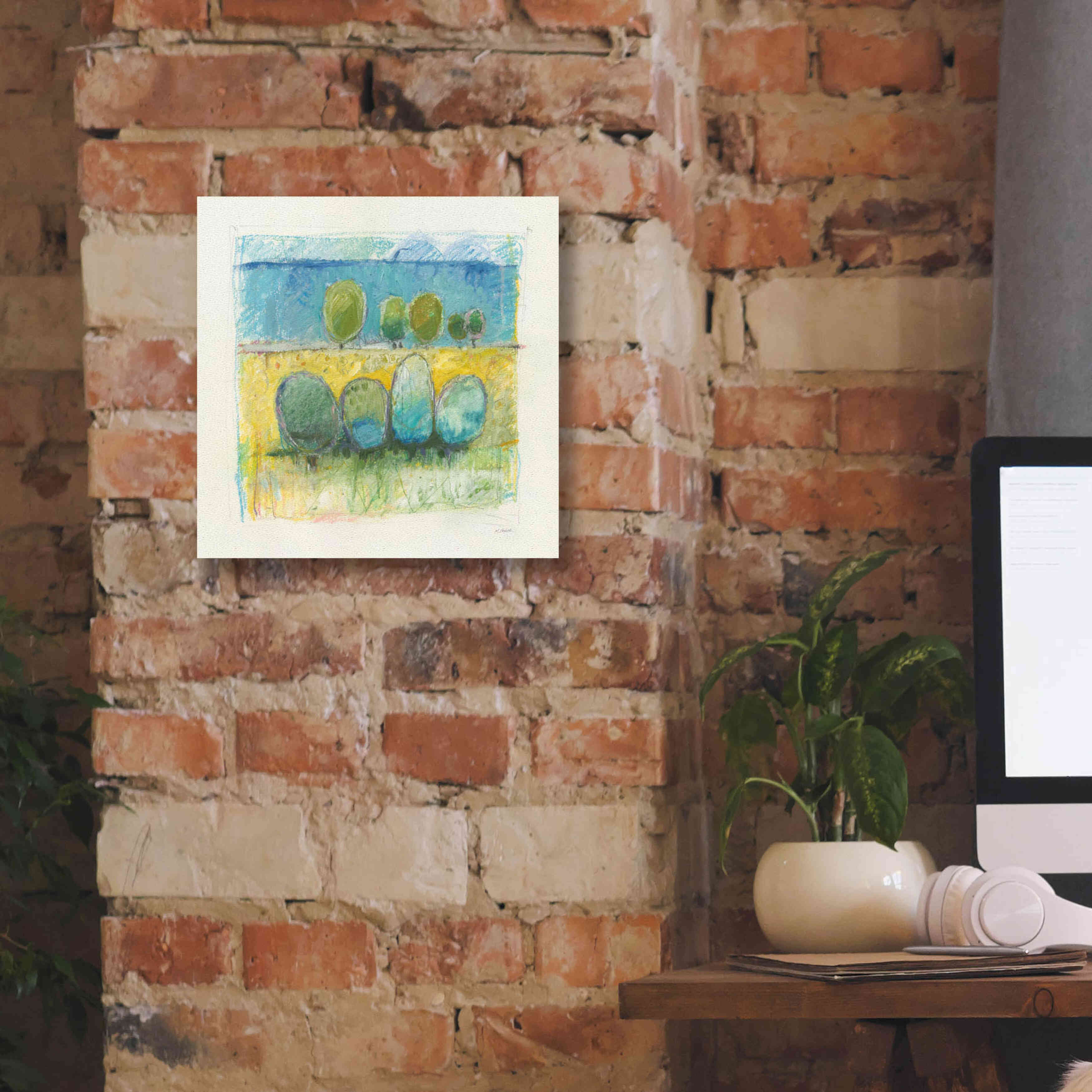 'Morning Grove' by Mike Schick, Giclee Canvas Wall Art,12x12