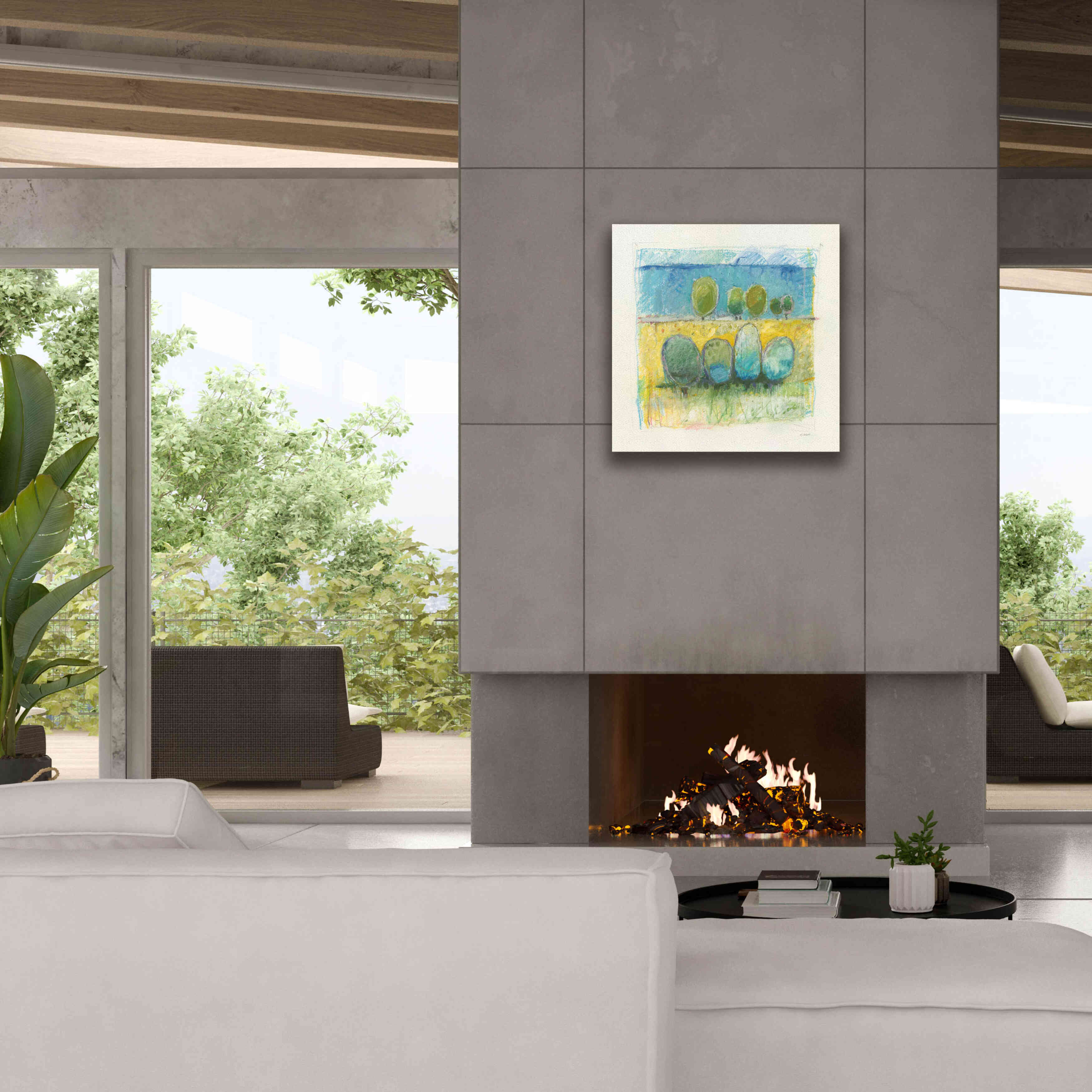 'Morning Grove' by Mike Schick, Giclee Canvas Wall Art,26x26