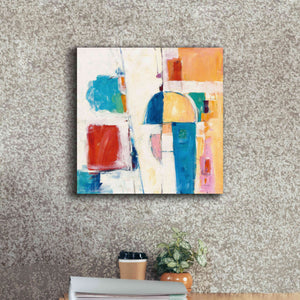'Down To The Street' by Mike Schick, Giclee Canvas Wall Art,18x18