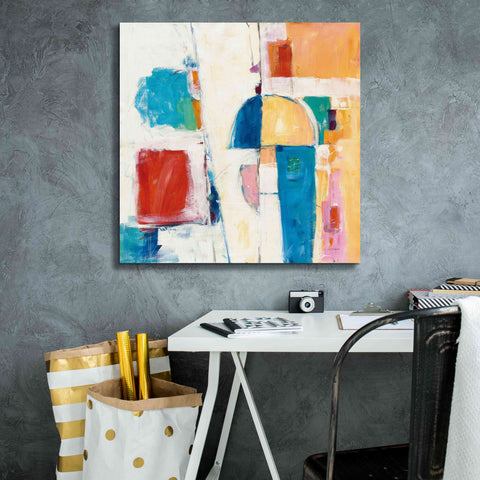 Image of 'Down To The Street' by Mike Schick, Giclee Canvas Wall Art,26x26