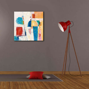 'Down To The Street' by Mike Schick, Giclee Canvas Wall Art,26x26