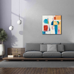 'Down To The Street' by Mike Schick, Giclee Canvas Wall Art,37x37