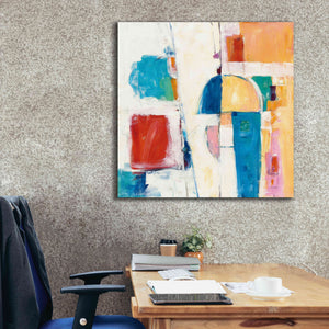 'Down To The Street' by Mike Schick, Giclee Canvas Wall Art,37x37