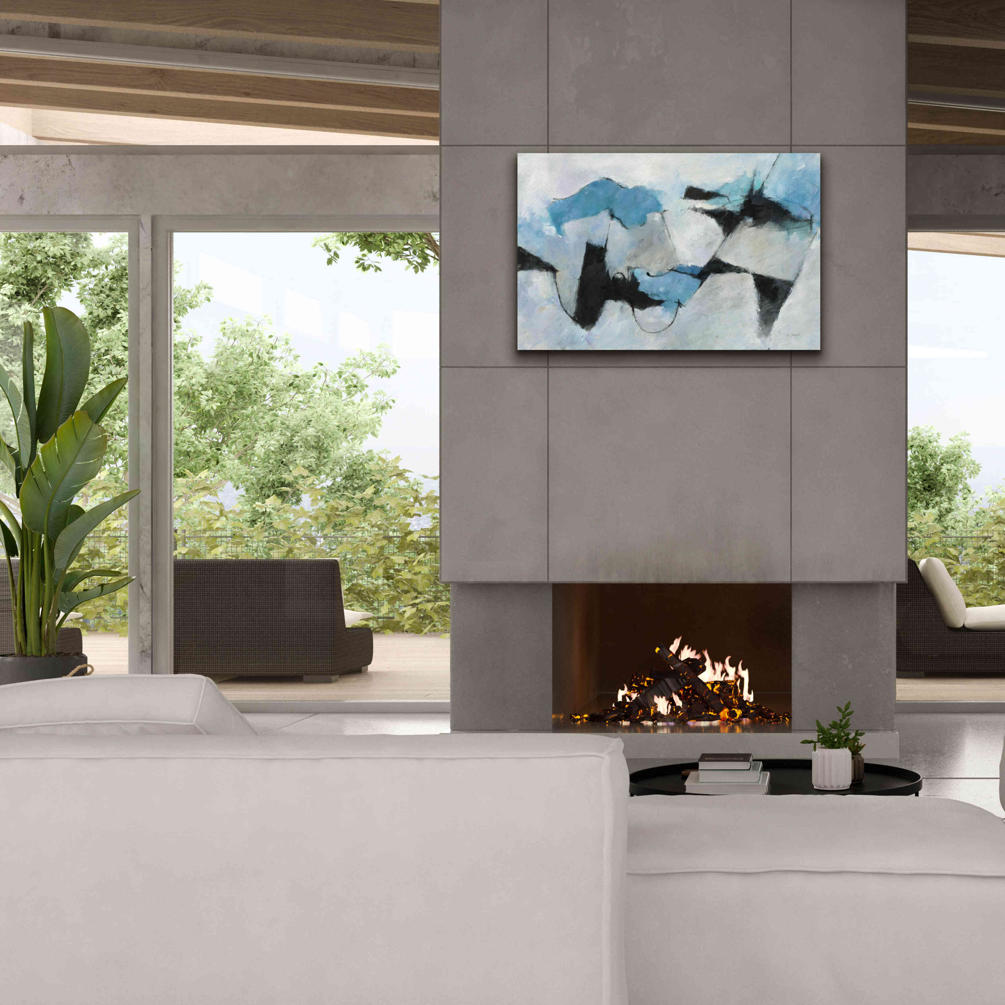 'Shadow Of Winter' by Mike Schick, Giclee Canvas Wall Art,40x26