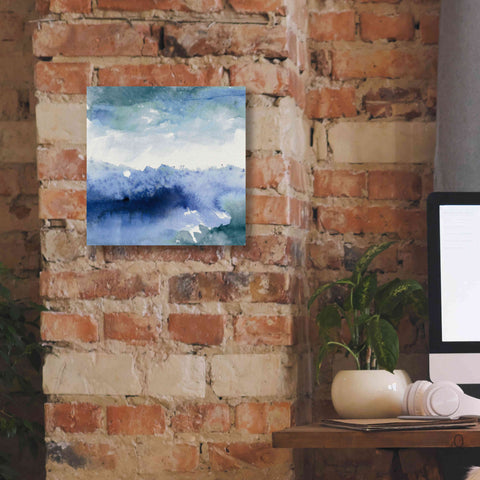 Image of 'Midnight At The Lake II Cool' by Mike Schick, Giclee Canvas Wall Art,12x12